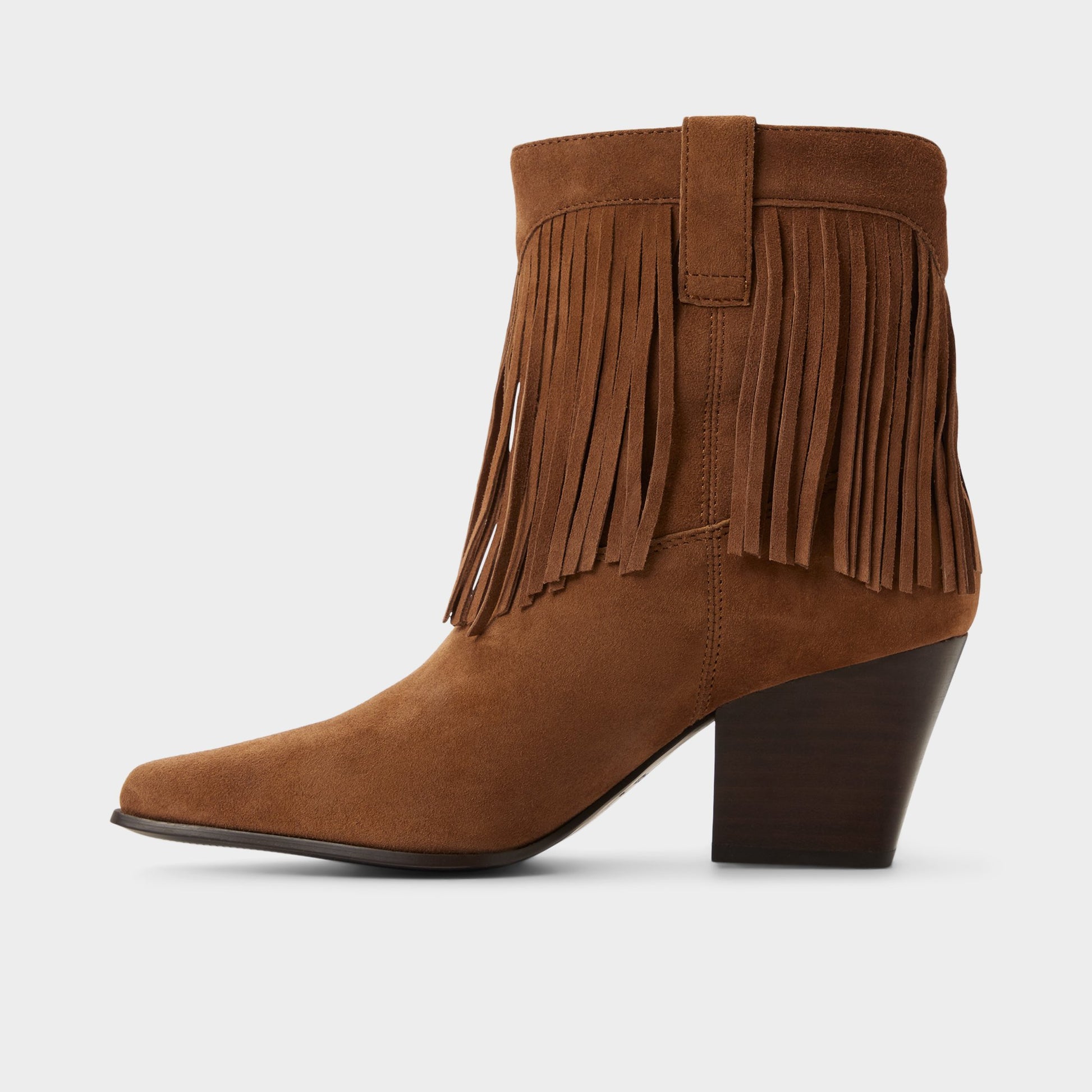 Vue latérale de Marron Foncé Jollene Botte western