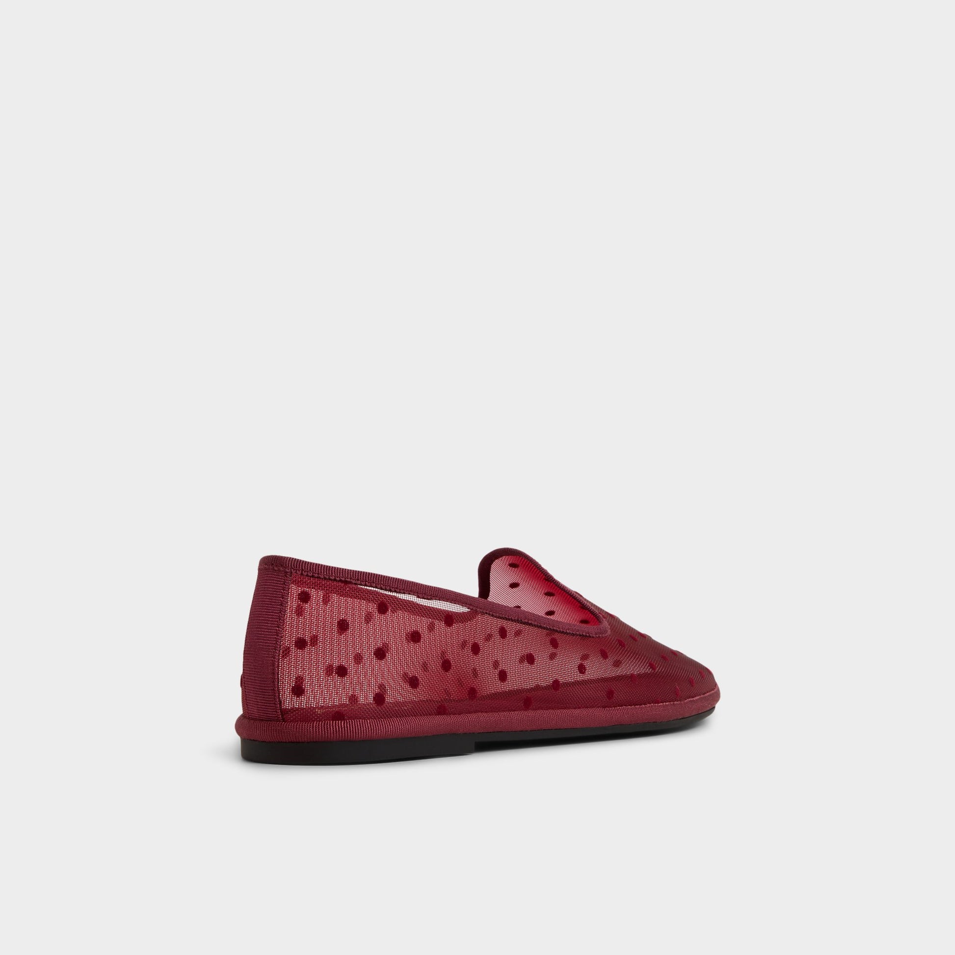 Three-quarter angle of Other Red Aurabelle Loafer's back side