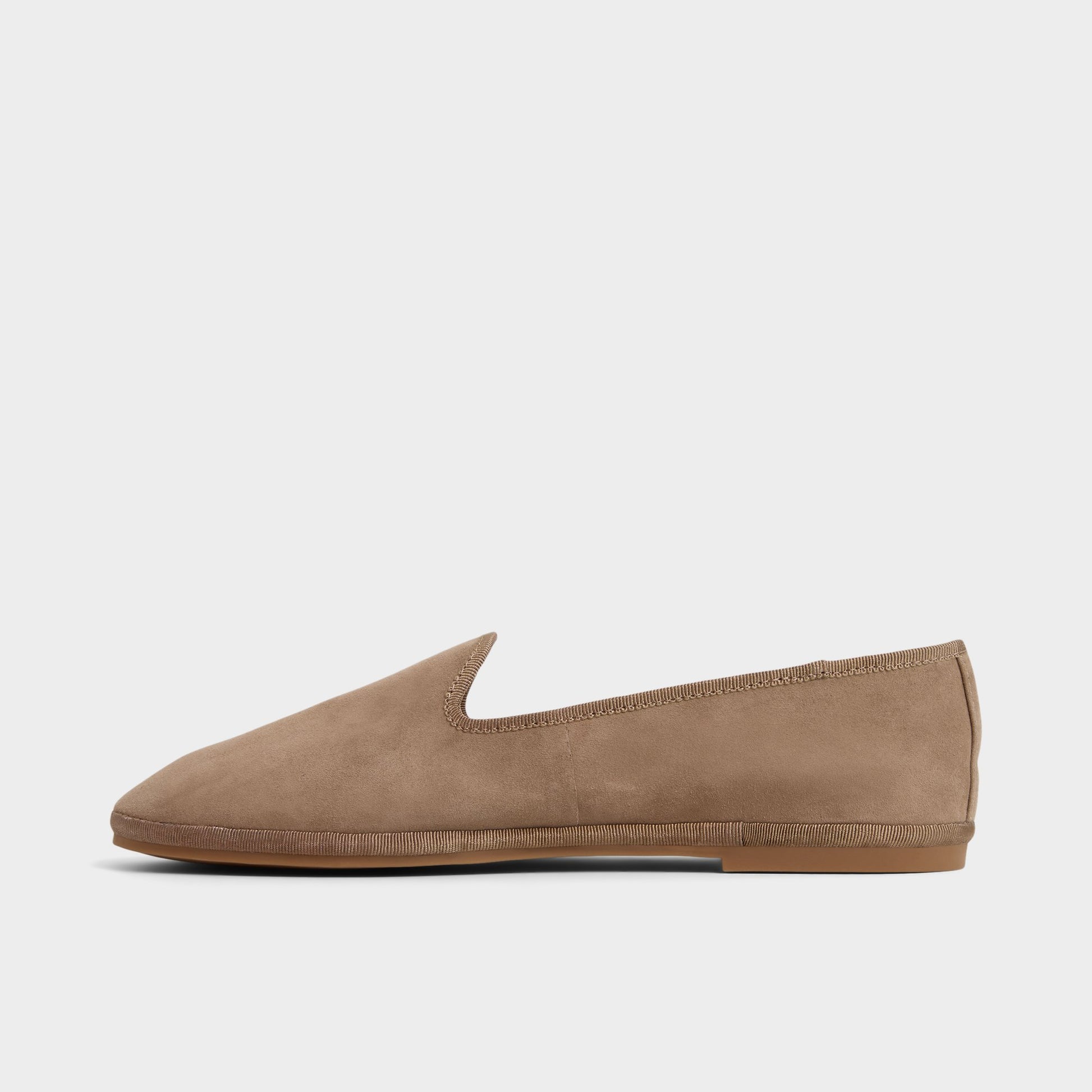 Side view of Taupe Aurabelle Loafer