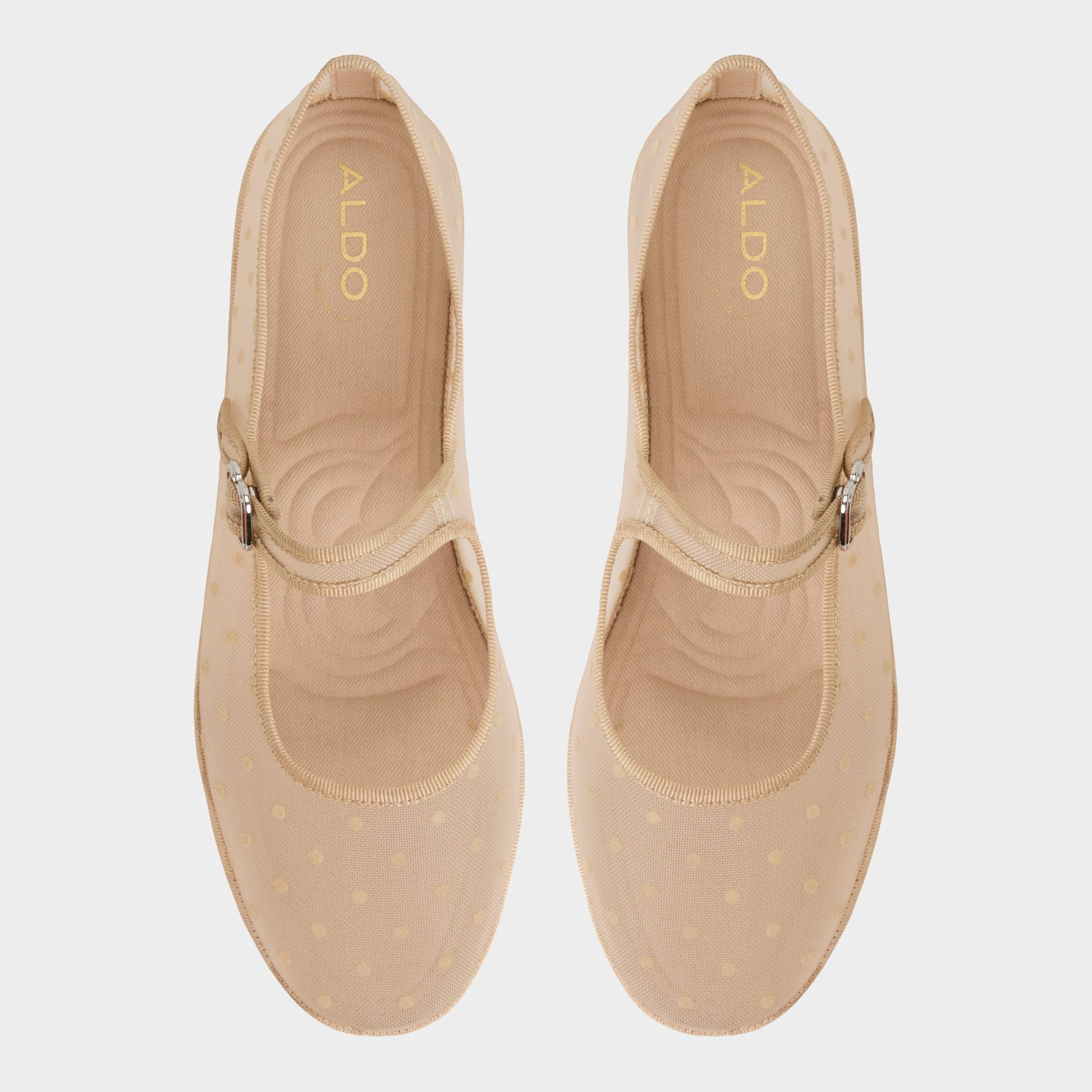 Top-down view of the Beige Laramie Ballerina