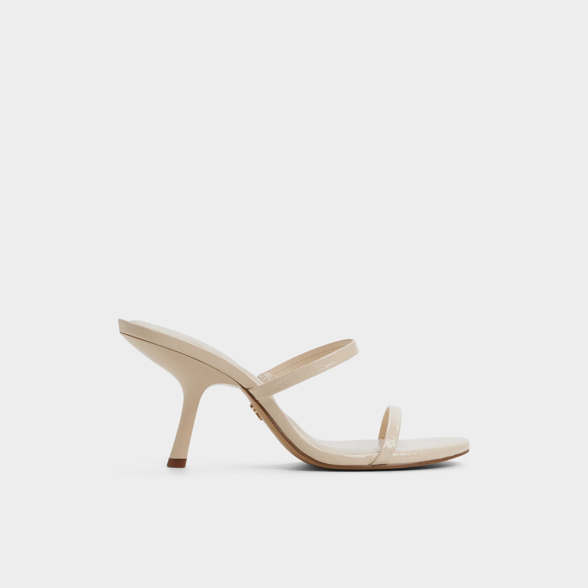 Main View of Cream Avelinda Heeled mule for Womens