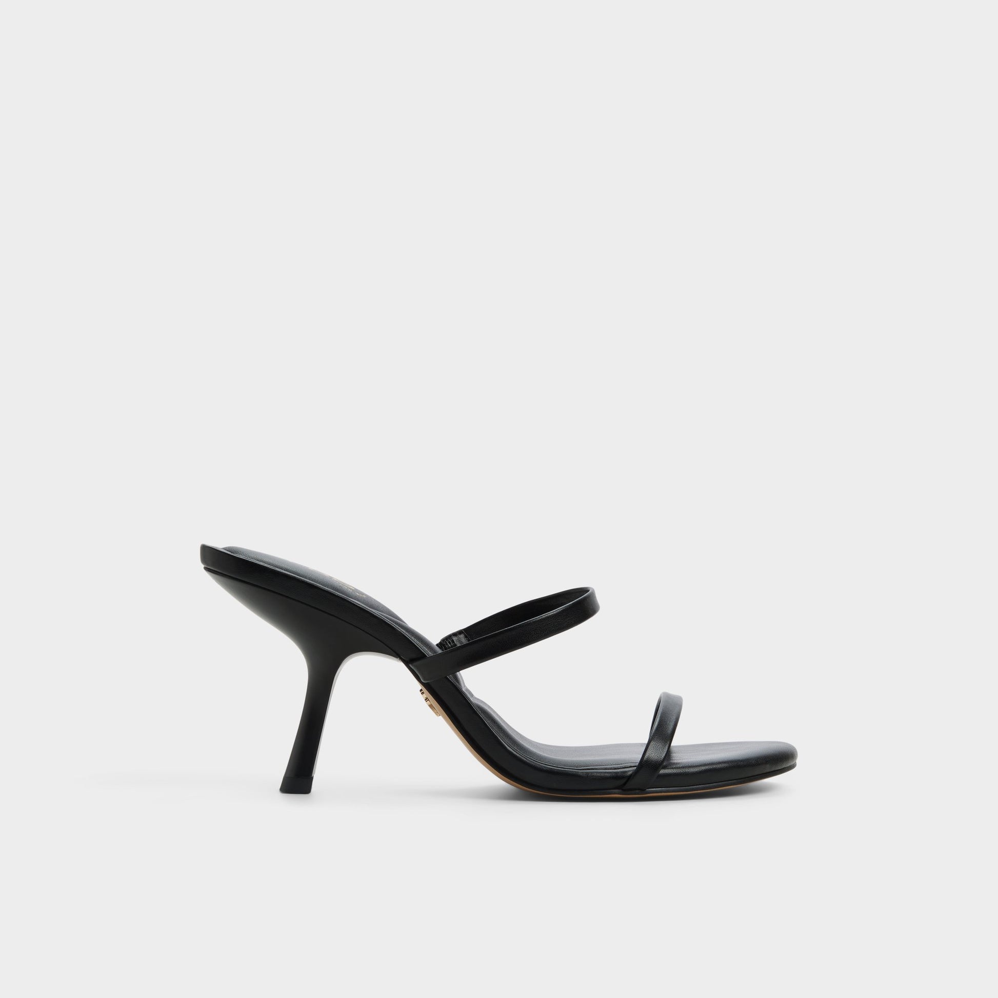 Main View of Black Avelinda Heeled mule for Womens