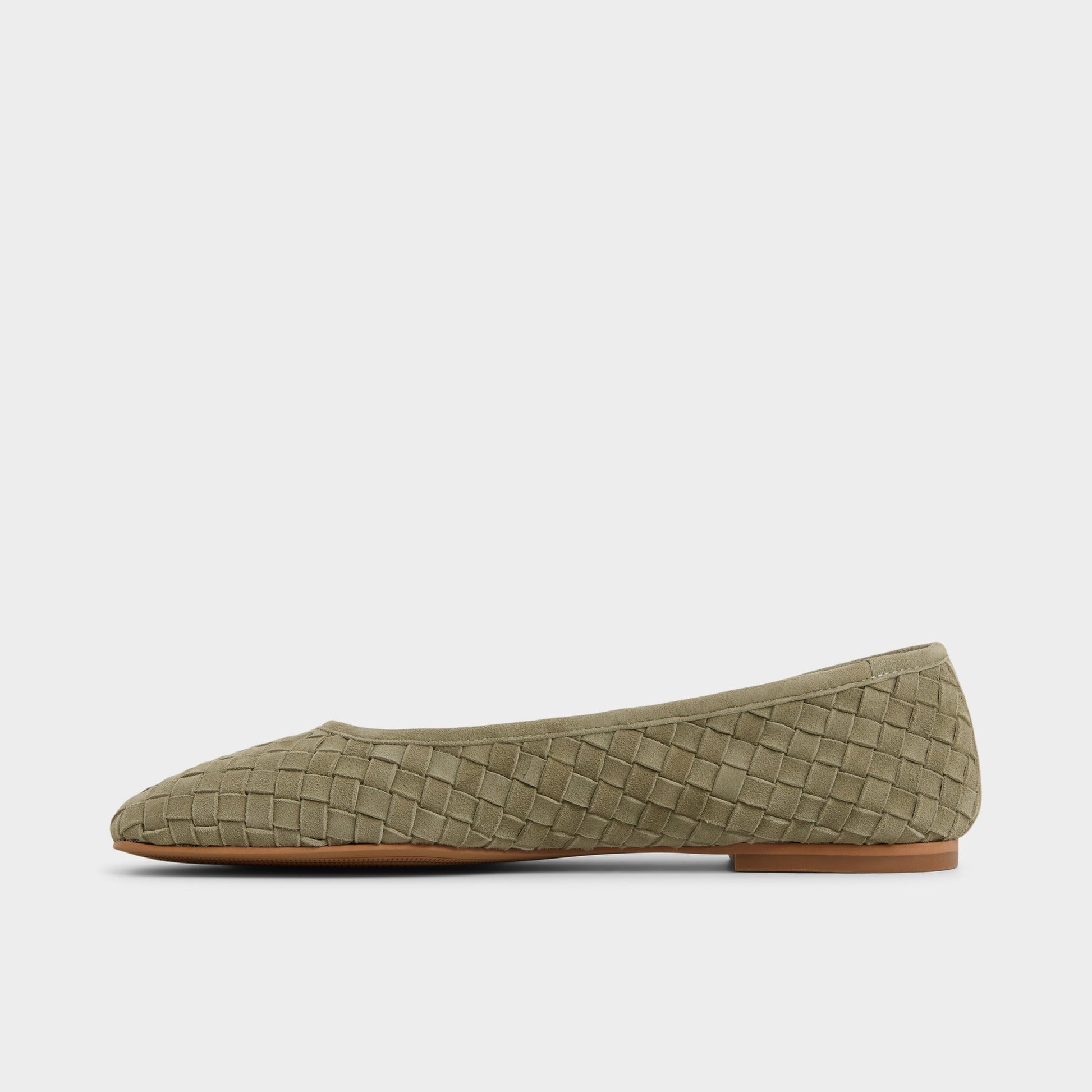 Side view of Khaki Adrabrinna Ballerina