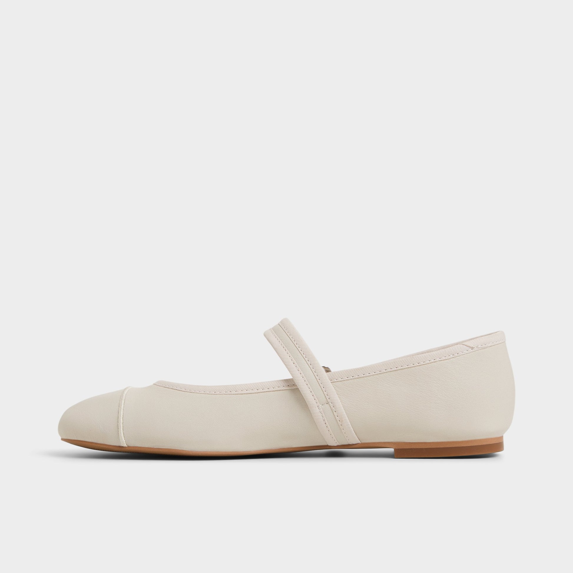 Side view of White Caylyn Ballerina