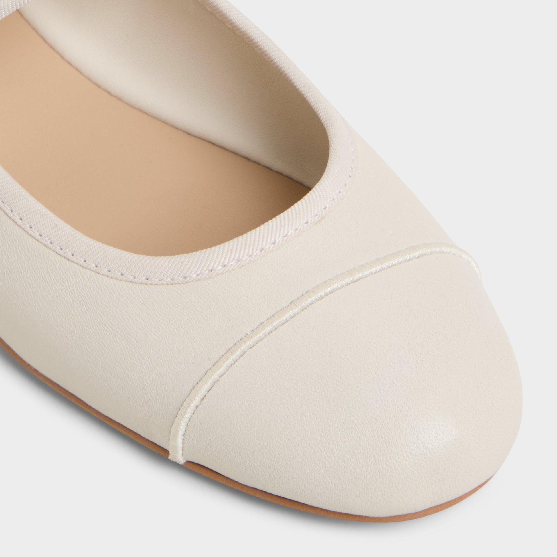 Close-up of the White Caylyn Ballerina