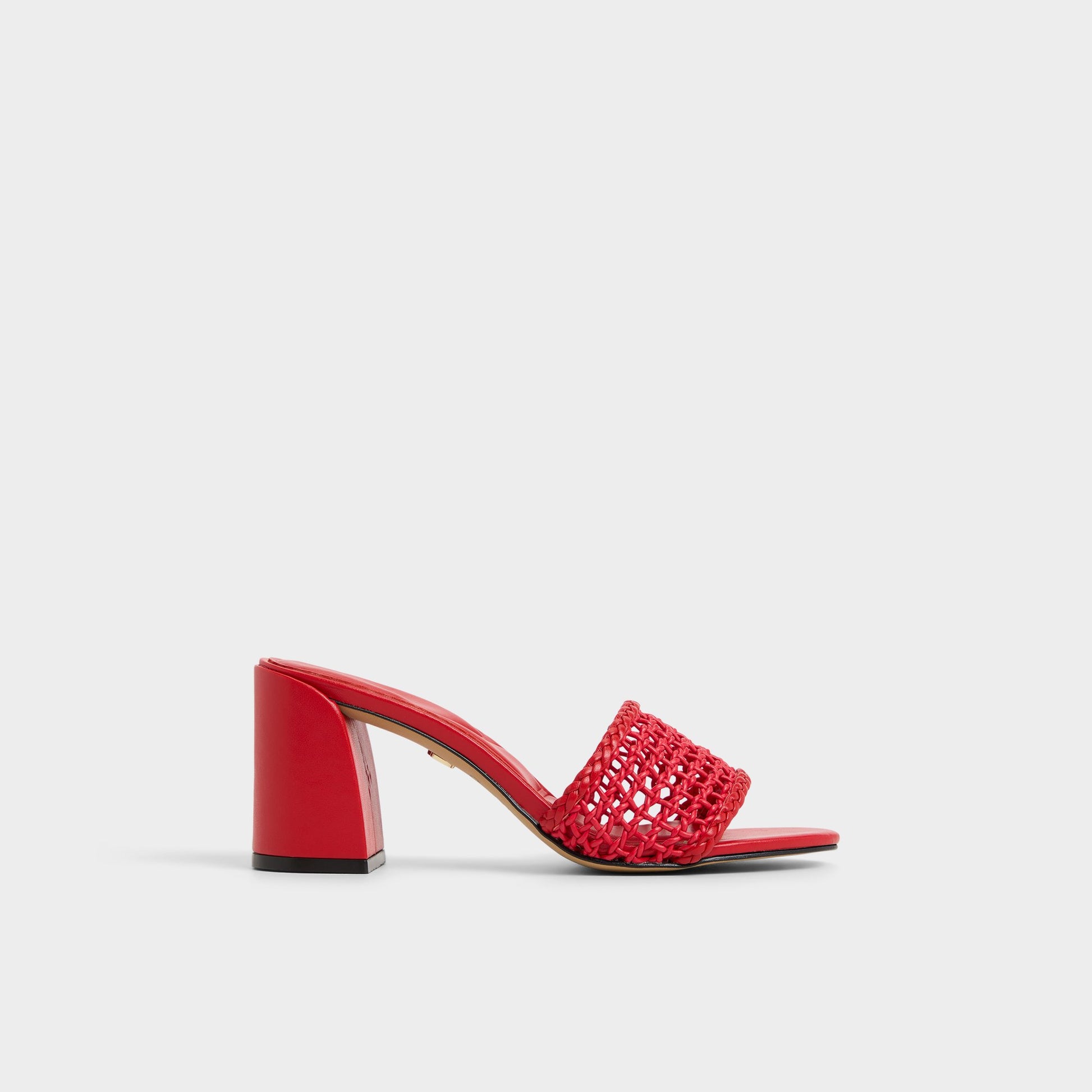 Main View of Bright Red Beachdate Heeled mule for Womens