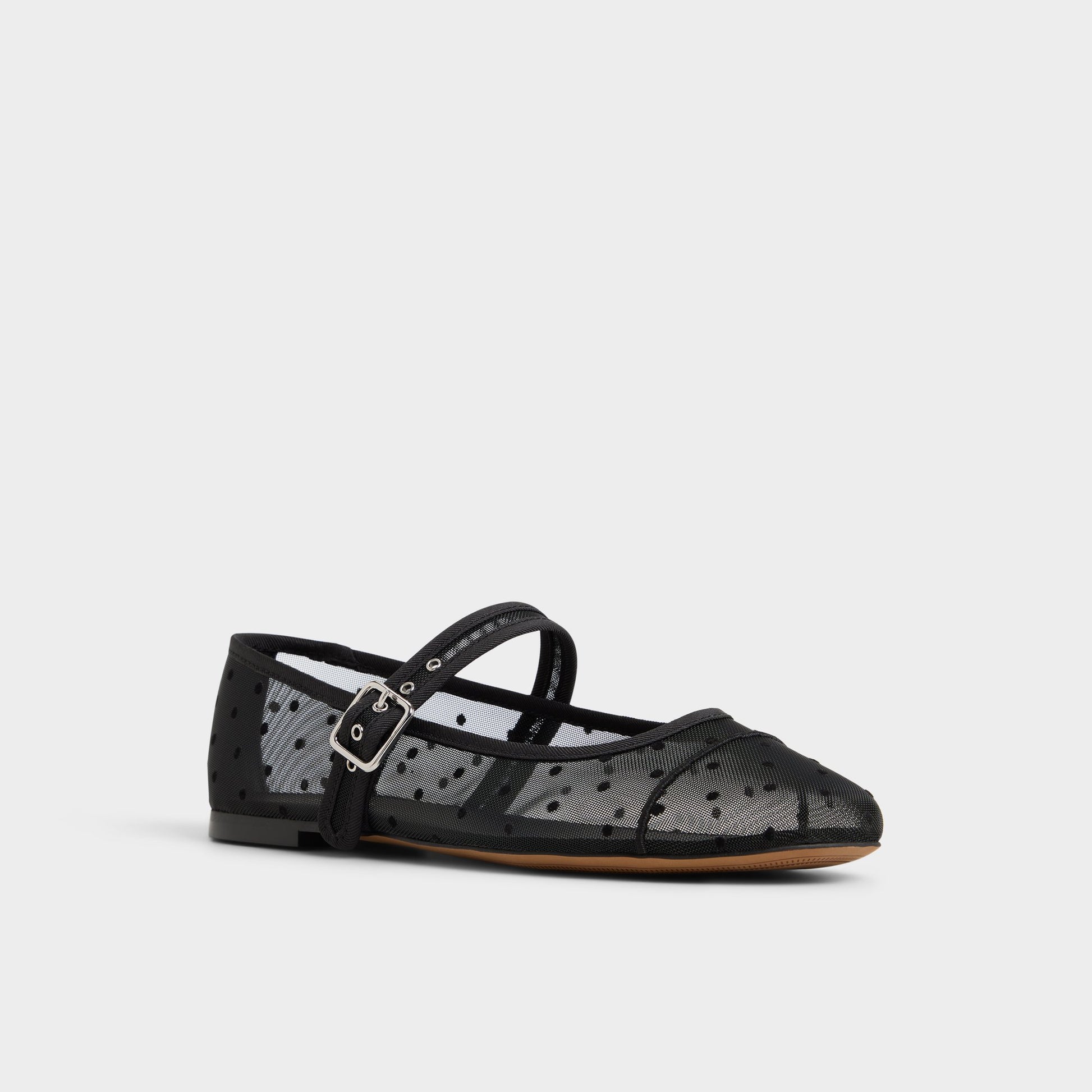 Three-quarter angle of Other Black Caylyn Ballerina's front side