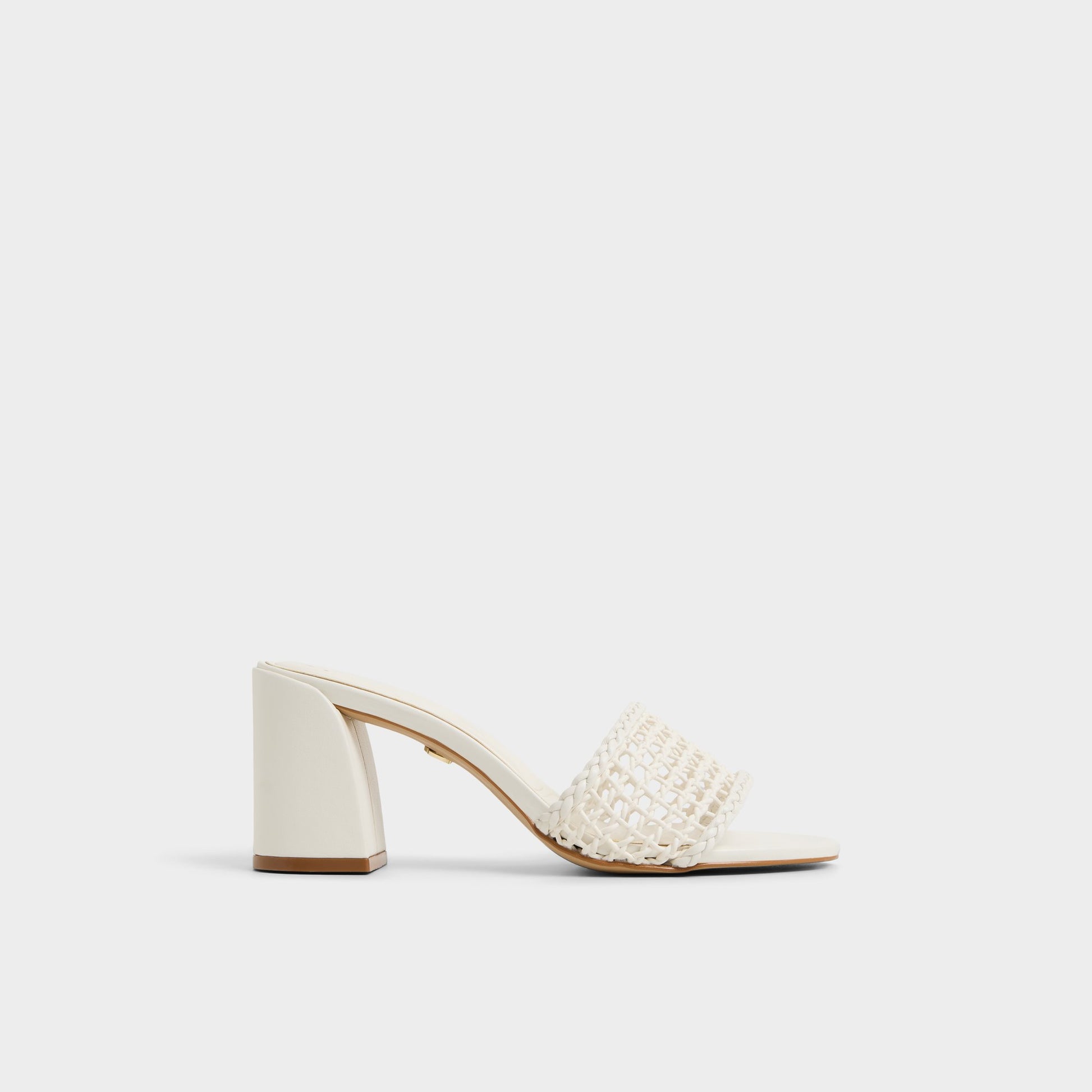 Main View of White/Bone Beachdate Heeled mule for Womens
