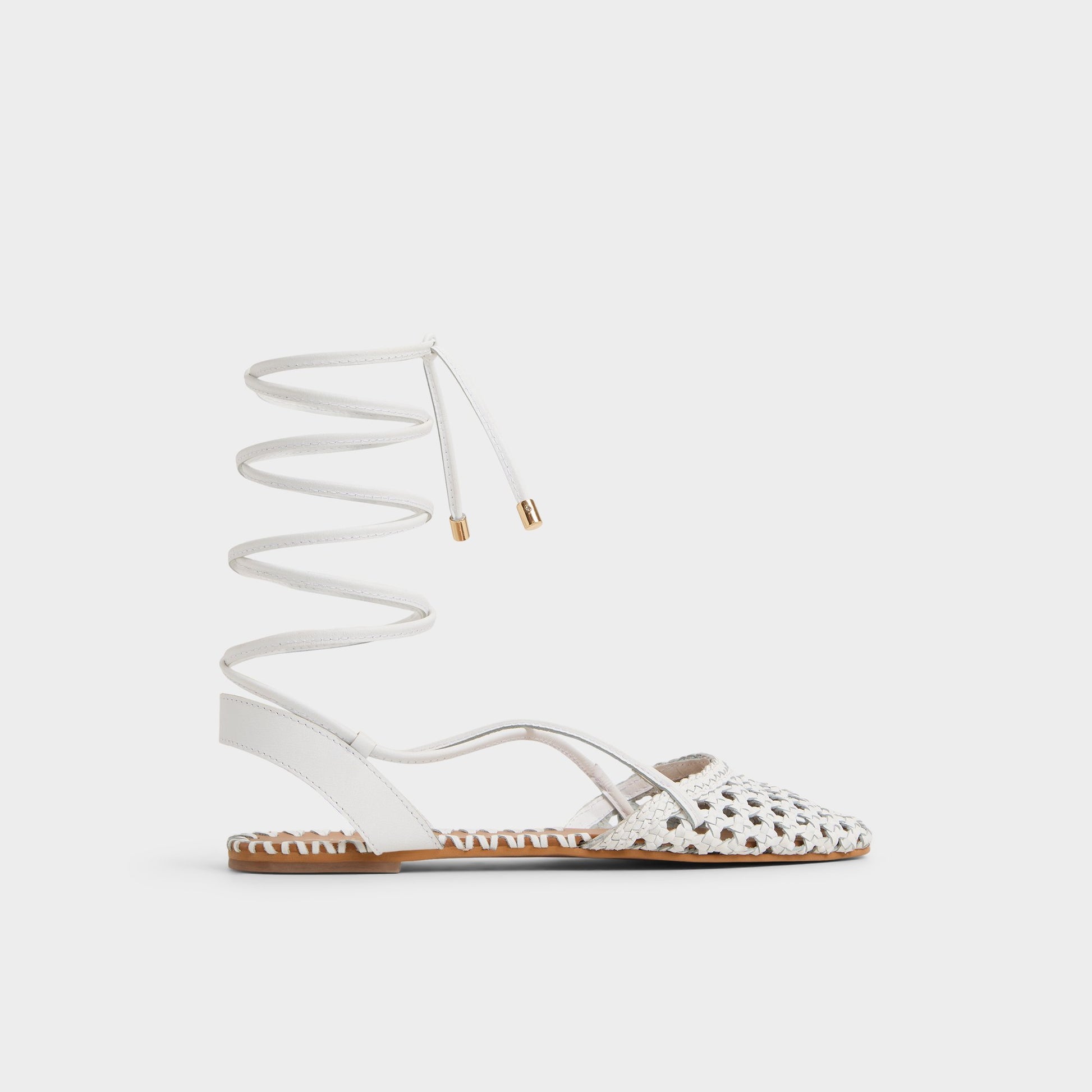 Main View of White/Bone Dragostee Strappy flat sandal for Womens
