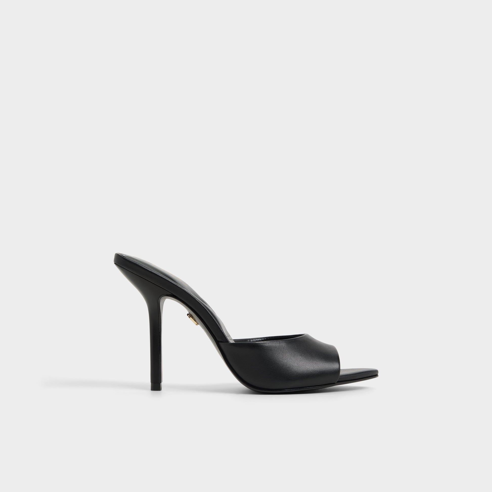 Main View of Black Madelan Heeled mule for Womens