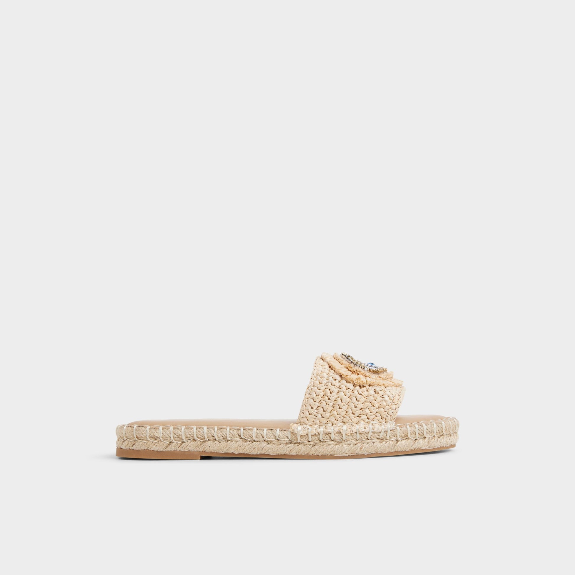 Main View of Natural Nazar Slide sandal for Womens