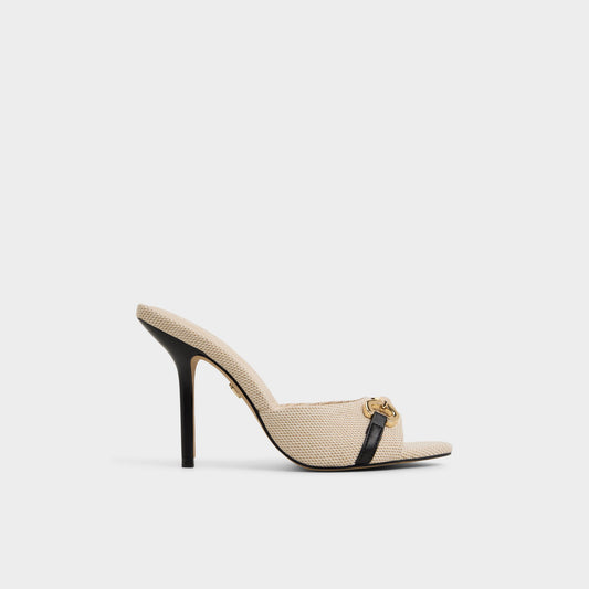 Madelynie - Heeled mule - Open Natural