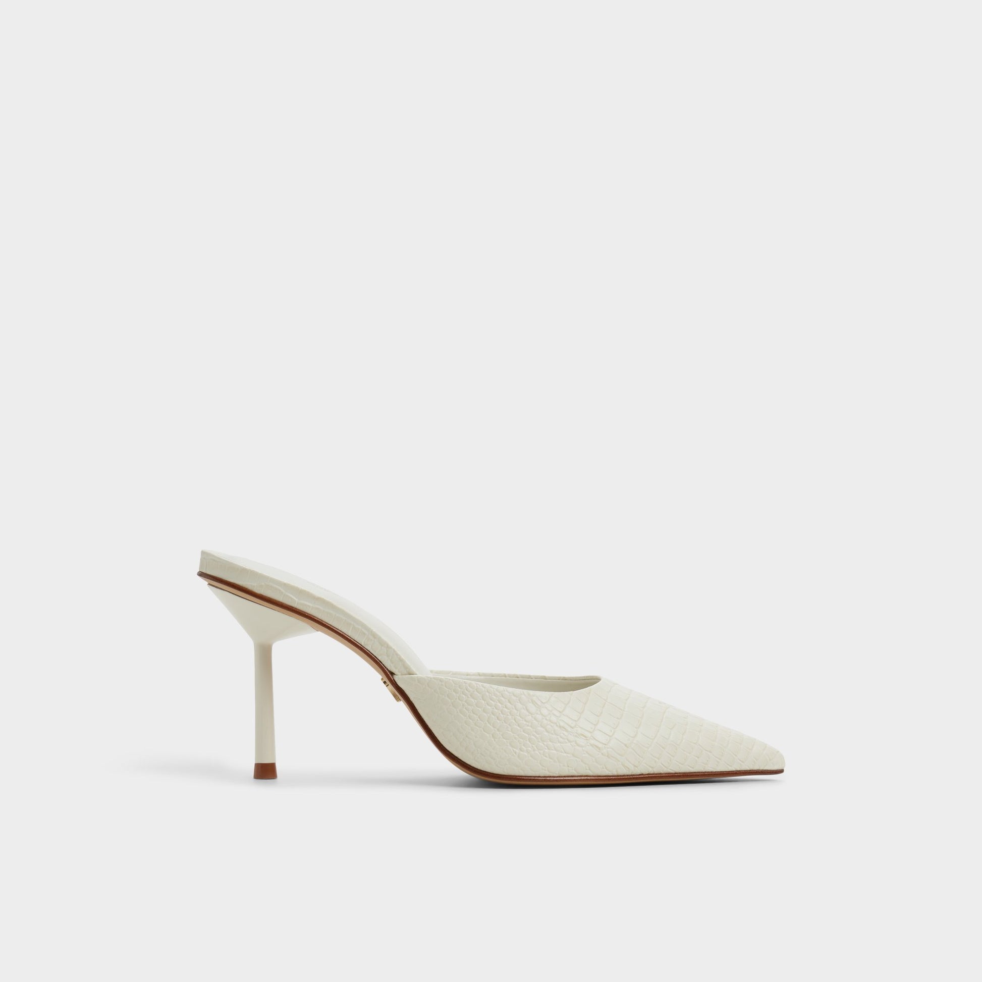 Main View of White/Bone Beatrixy Heeled mule for Womens