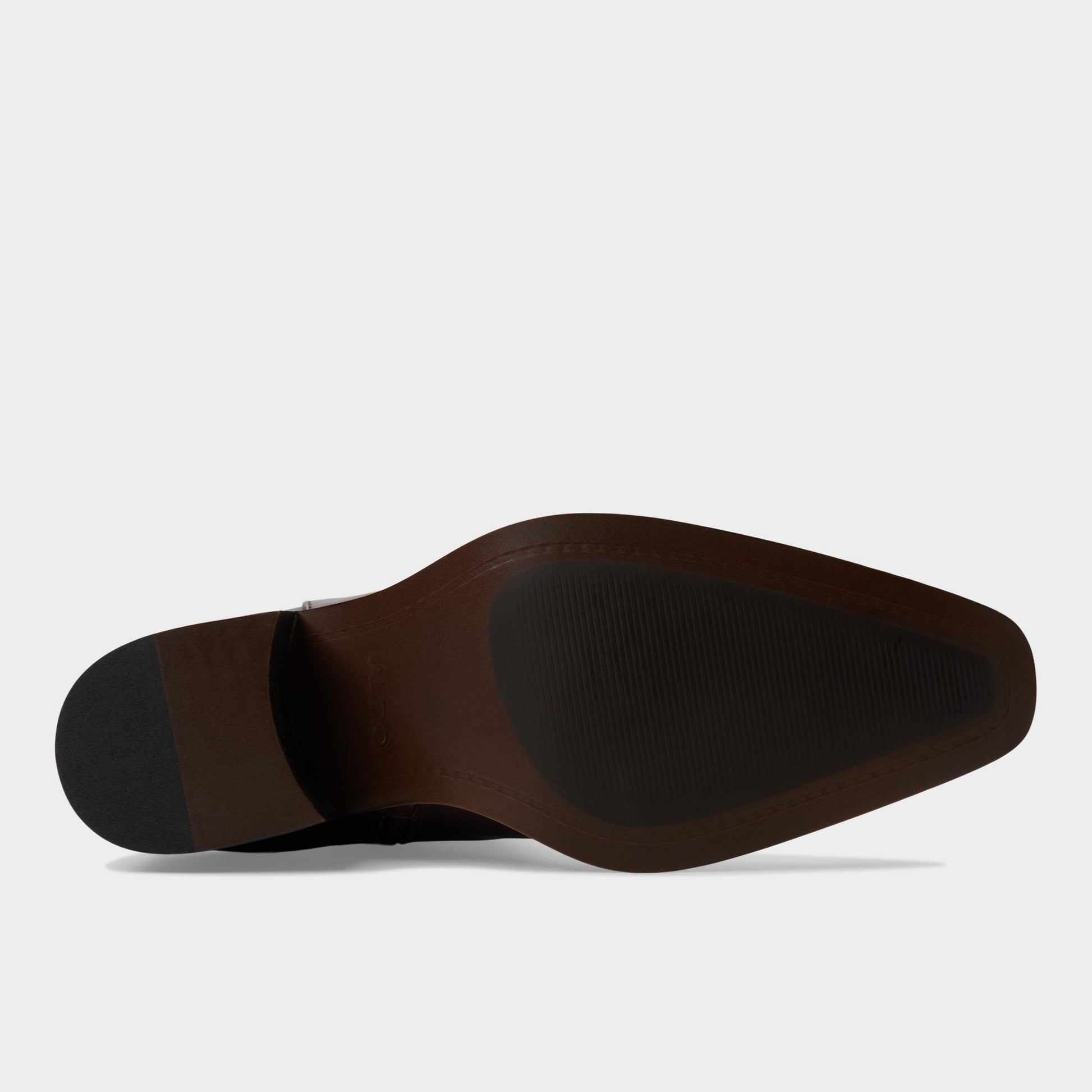 View of Dark Brown Guthrie Ankle boot's sole