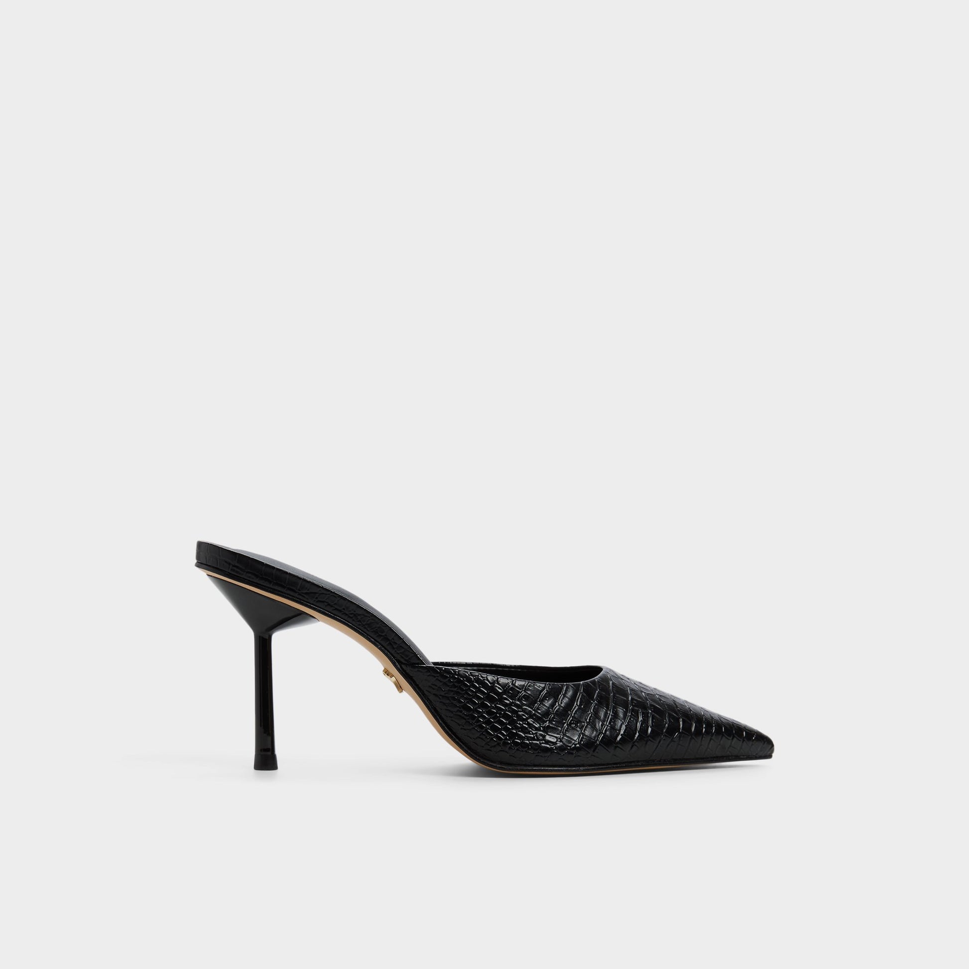 Main View of Black Beatrixy Heeled mule for Womens