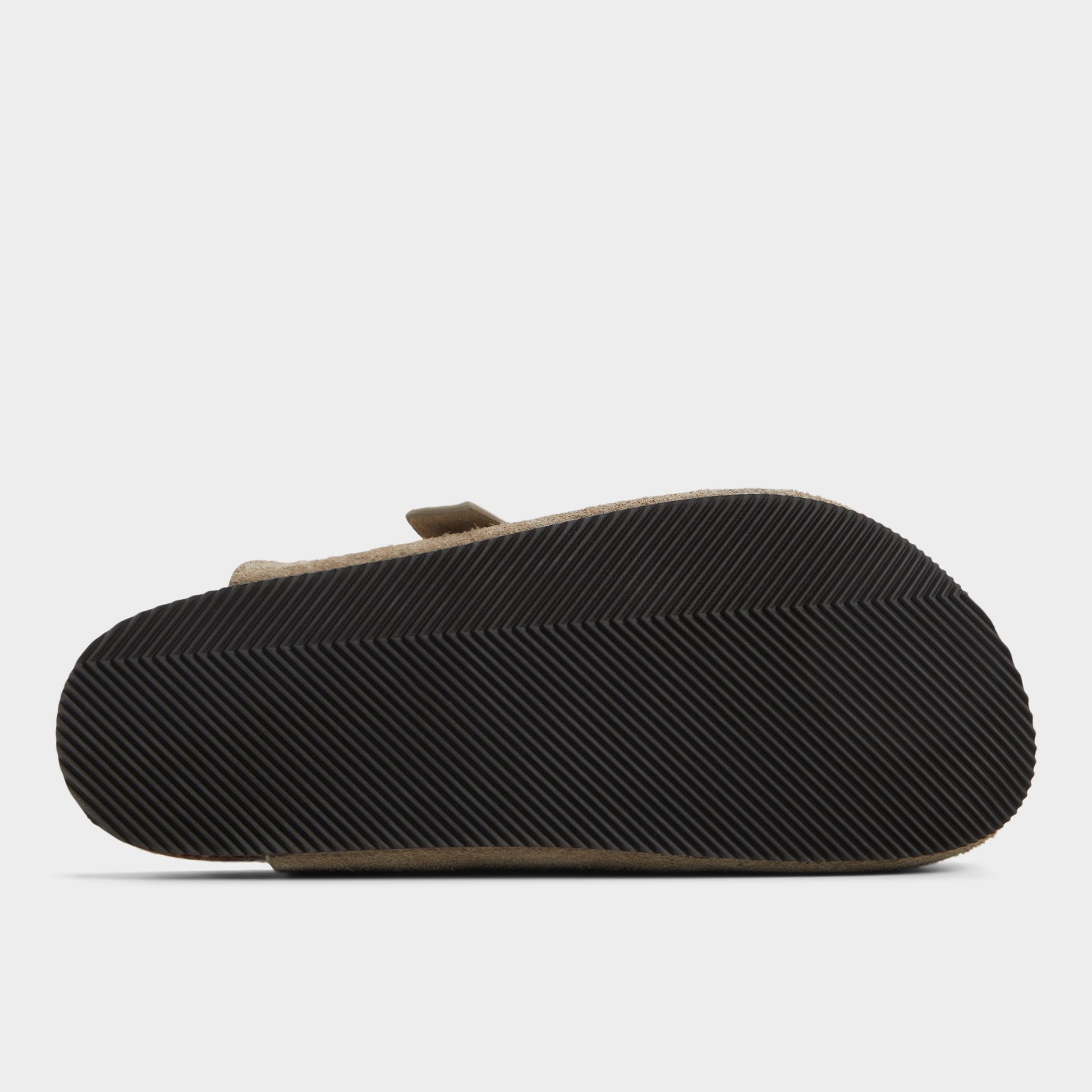 View of Taupe Spade Mule's sole