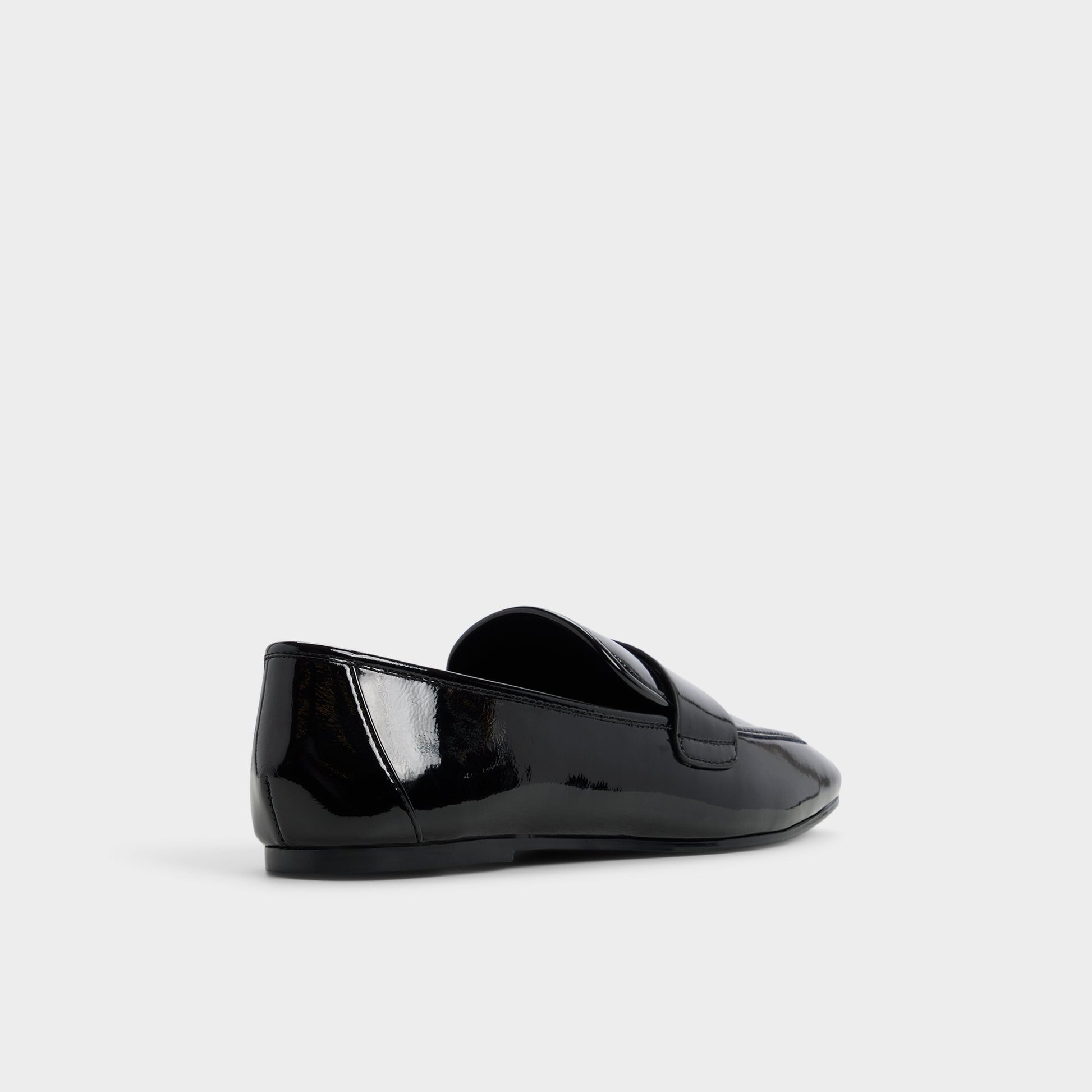 Three-quarter angle of Black Bellamyy Loafer's back side