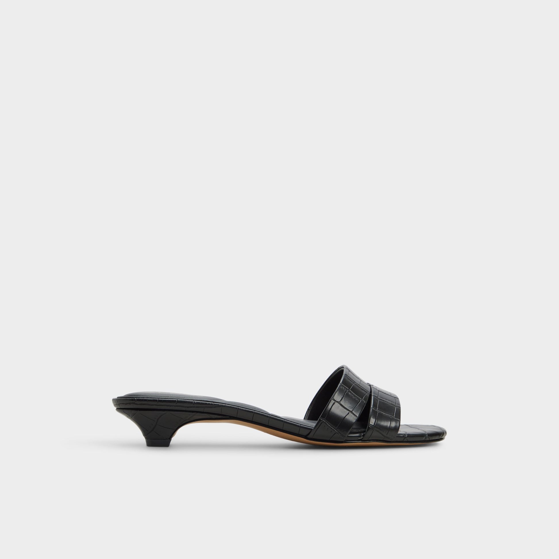 Main View of Black Scarletta Heeled mule for Womens