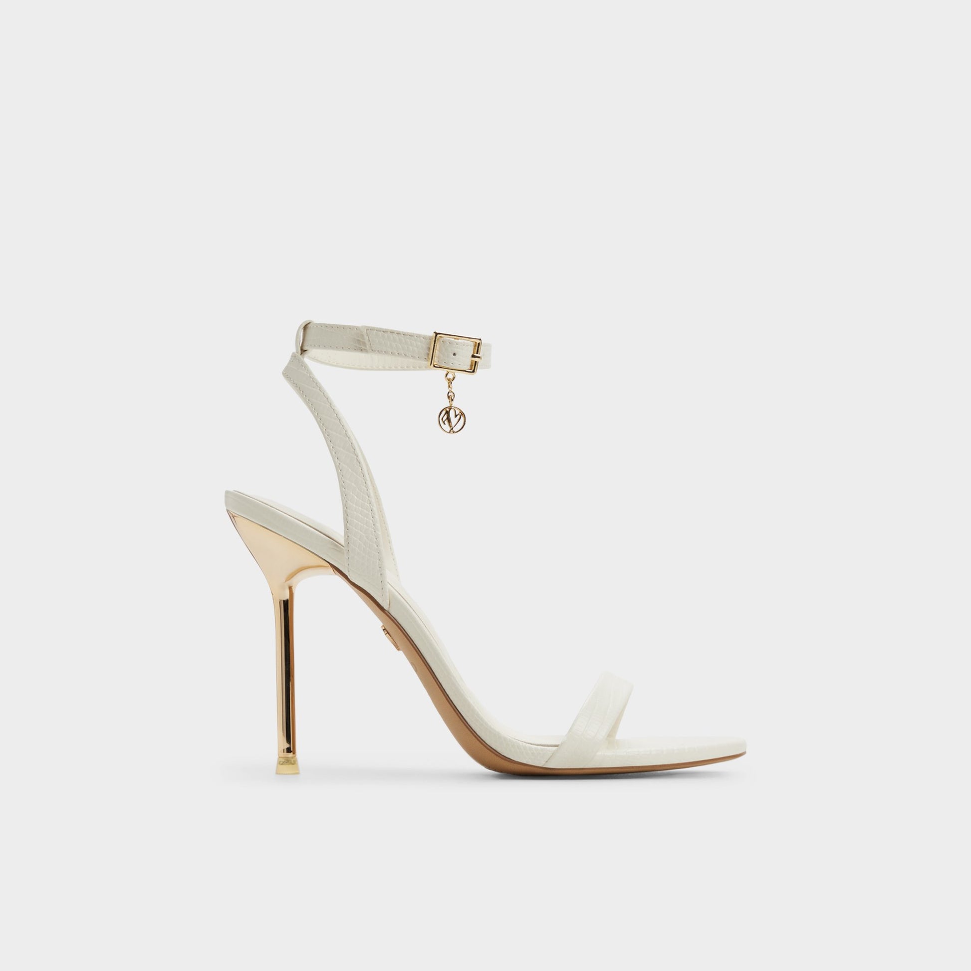 Main View of White Maristou Heeled sandal for Womens