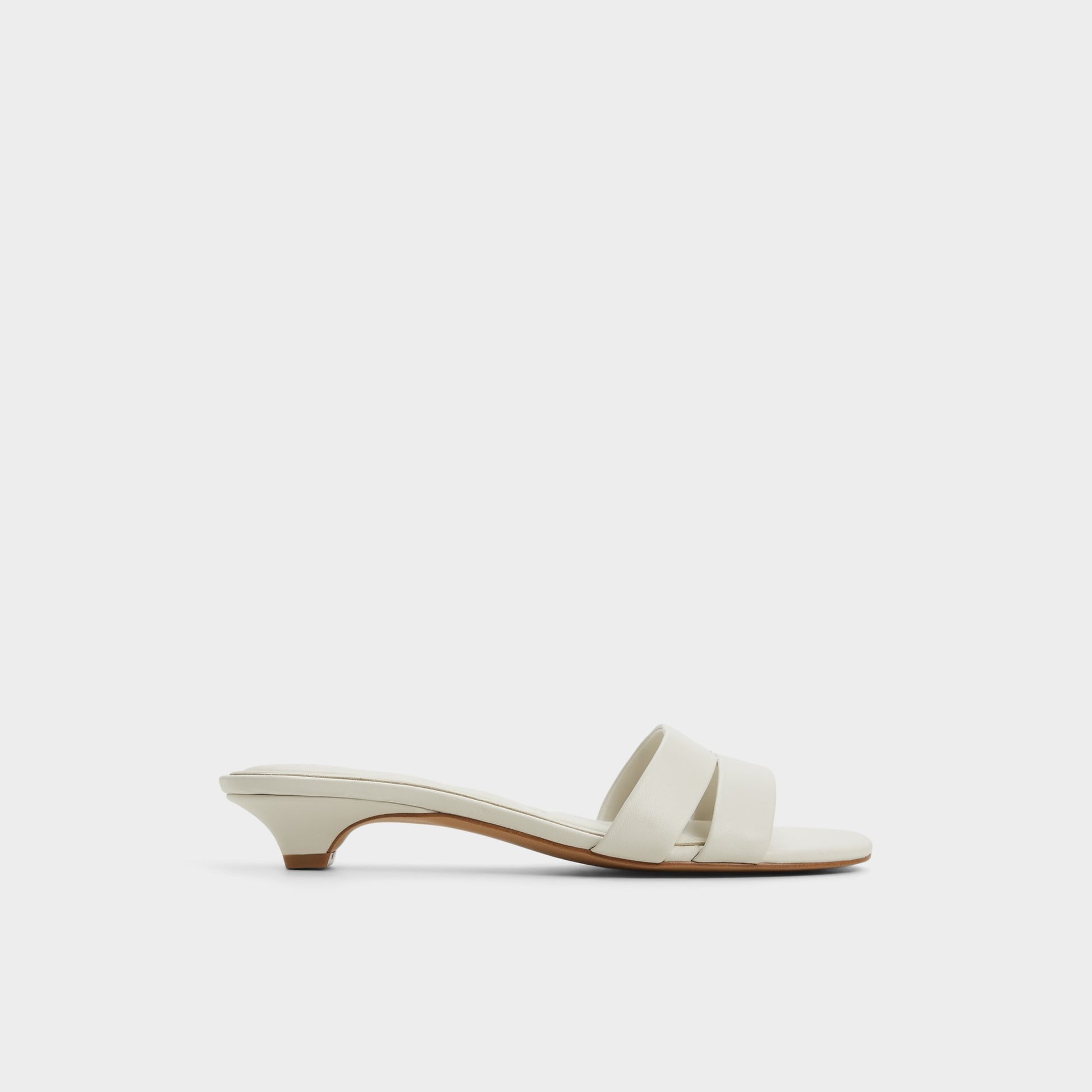 Main View of White/Bone Scarletta Heeled mule for Womens
