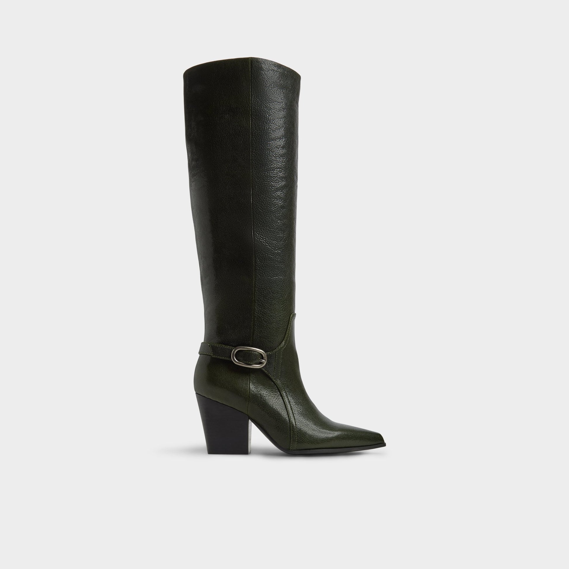 Vue principale de Vert Foncé Saddle-wc Botte haute pour Femmes