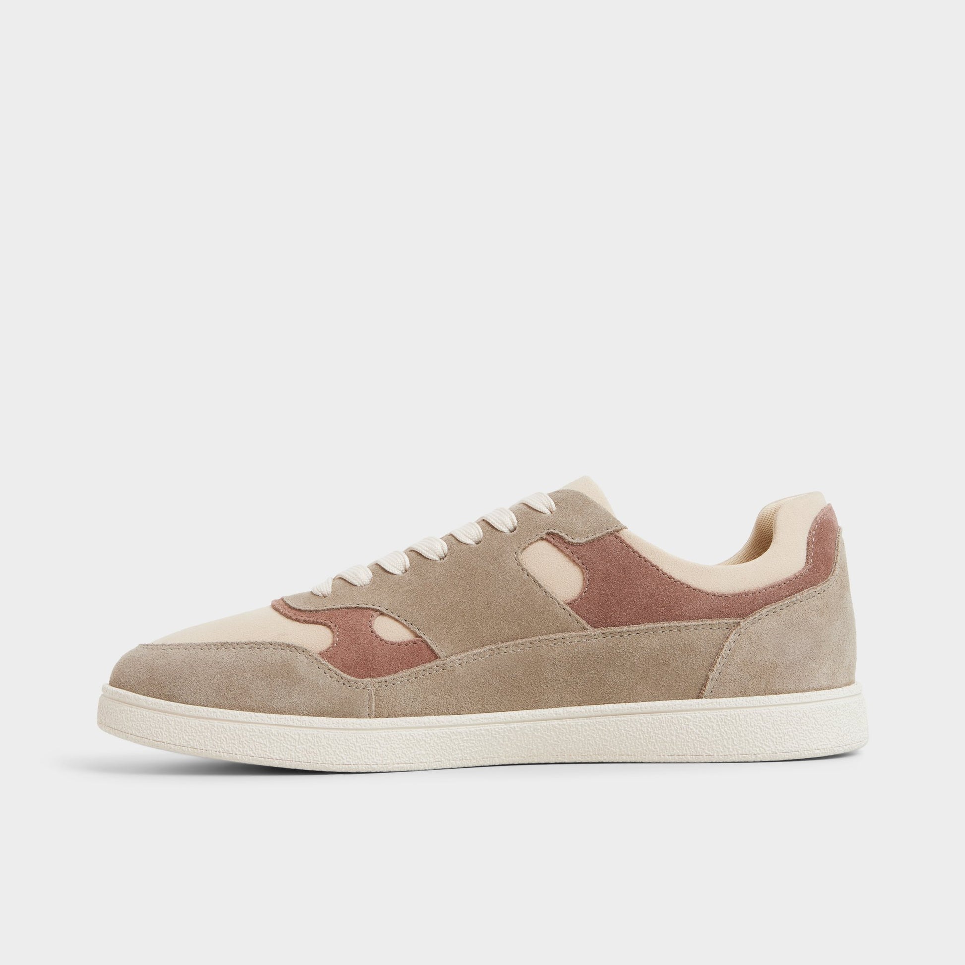 Side view of Olive multi Curtis Low top sneaker