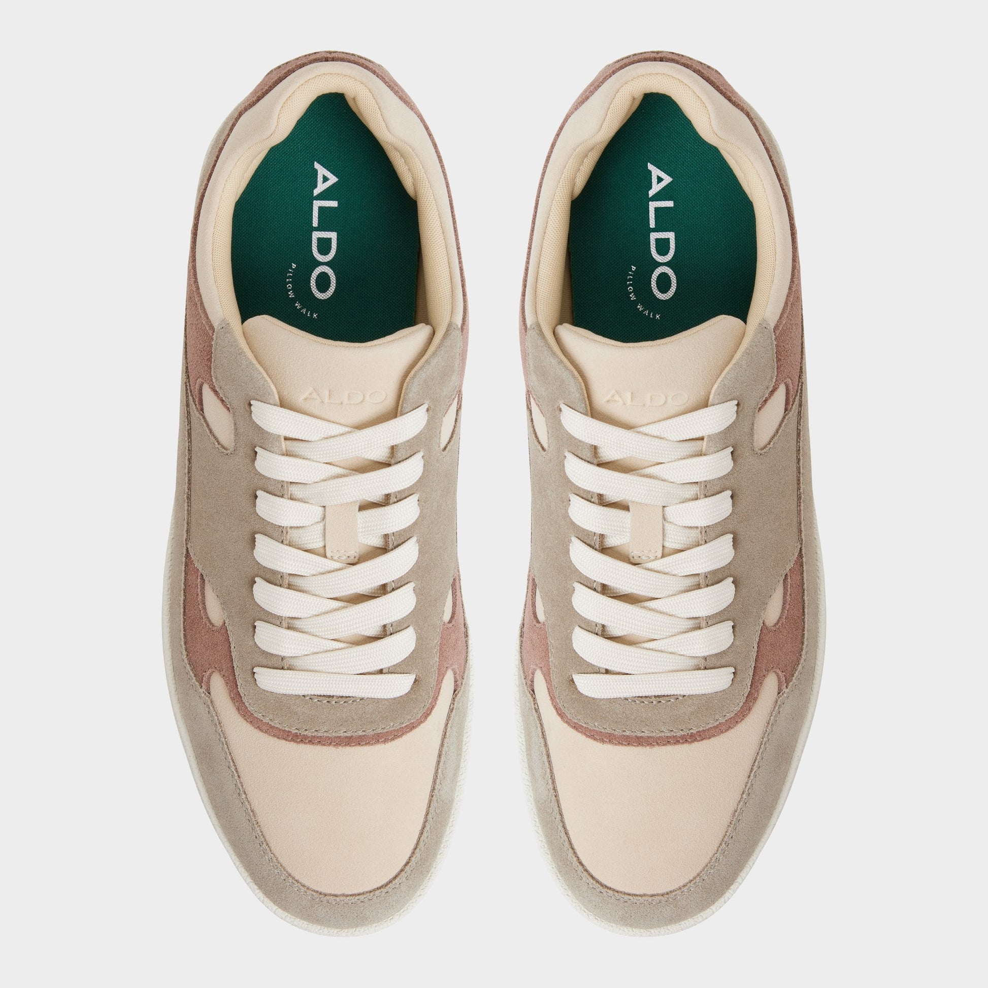 Top-down view of the Olive multi Curtis Low top sneaker