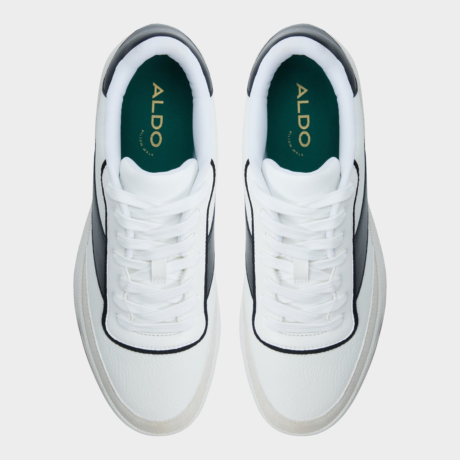 Vue de dessus de la Blanc Ashwin Sneaker bas