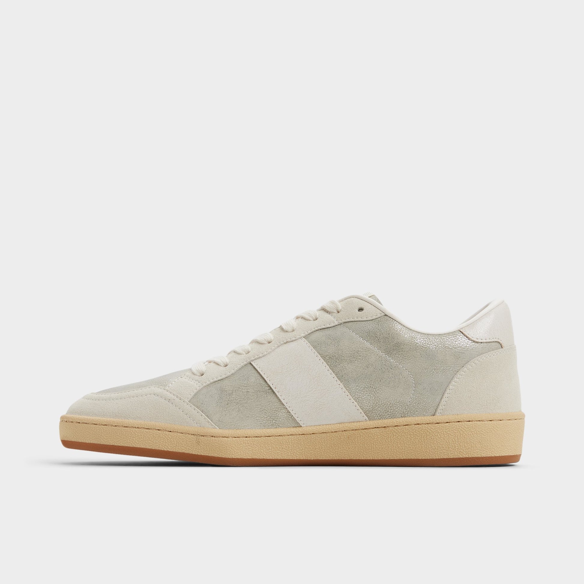 Side view of Ivory Roscoe Low top sneaker