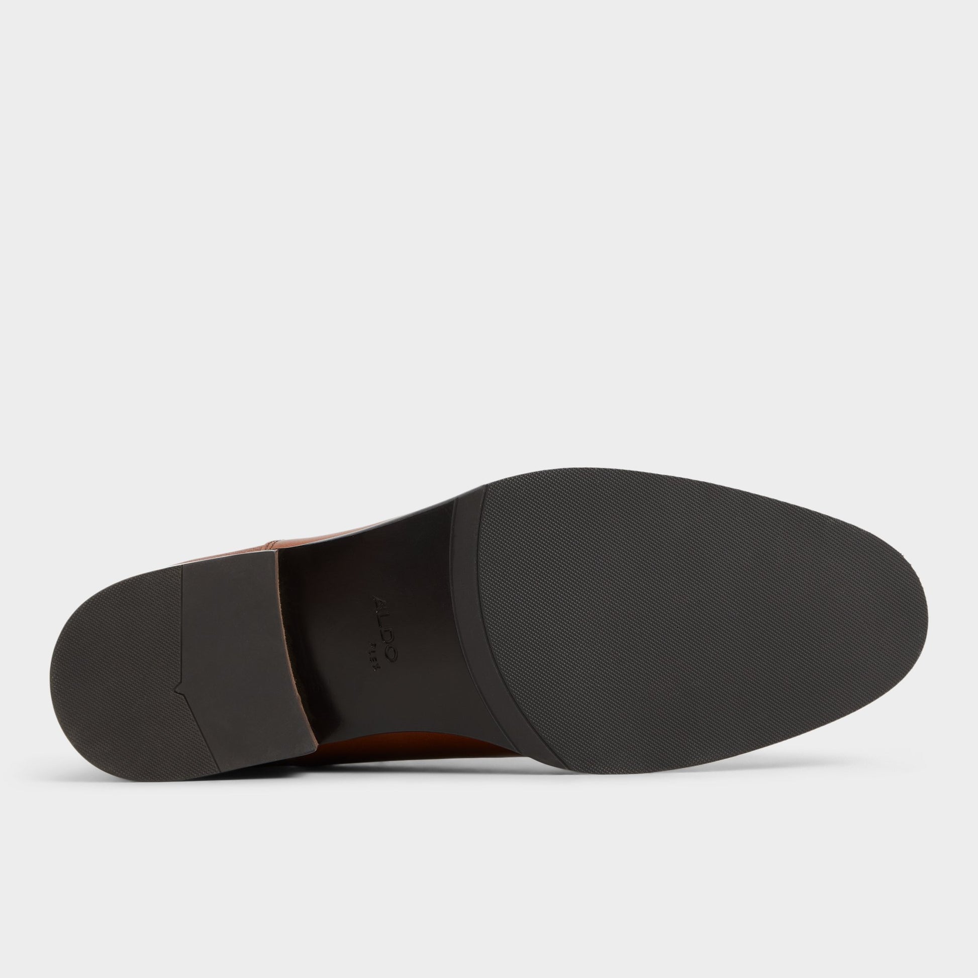 View of Cognac Reece Oxford shoe's sole