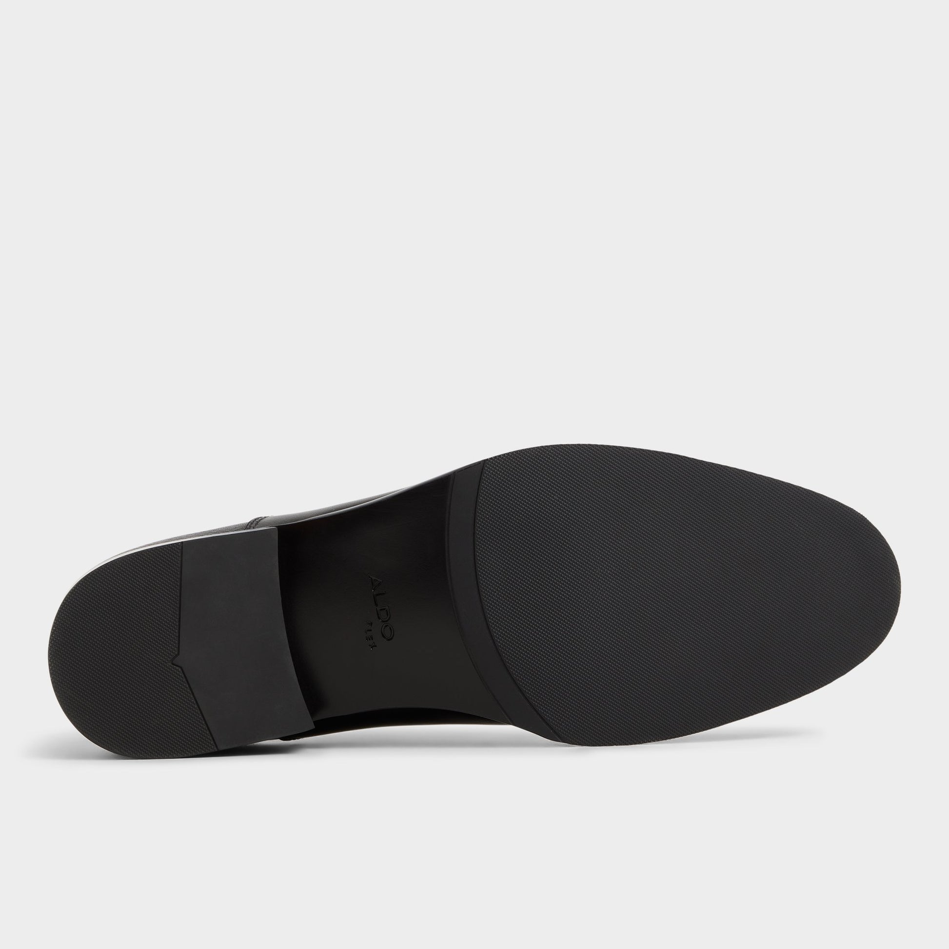 View of Black Reece Oxford shoe's sole