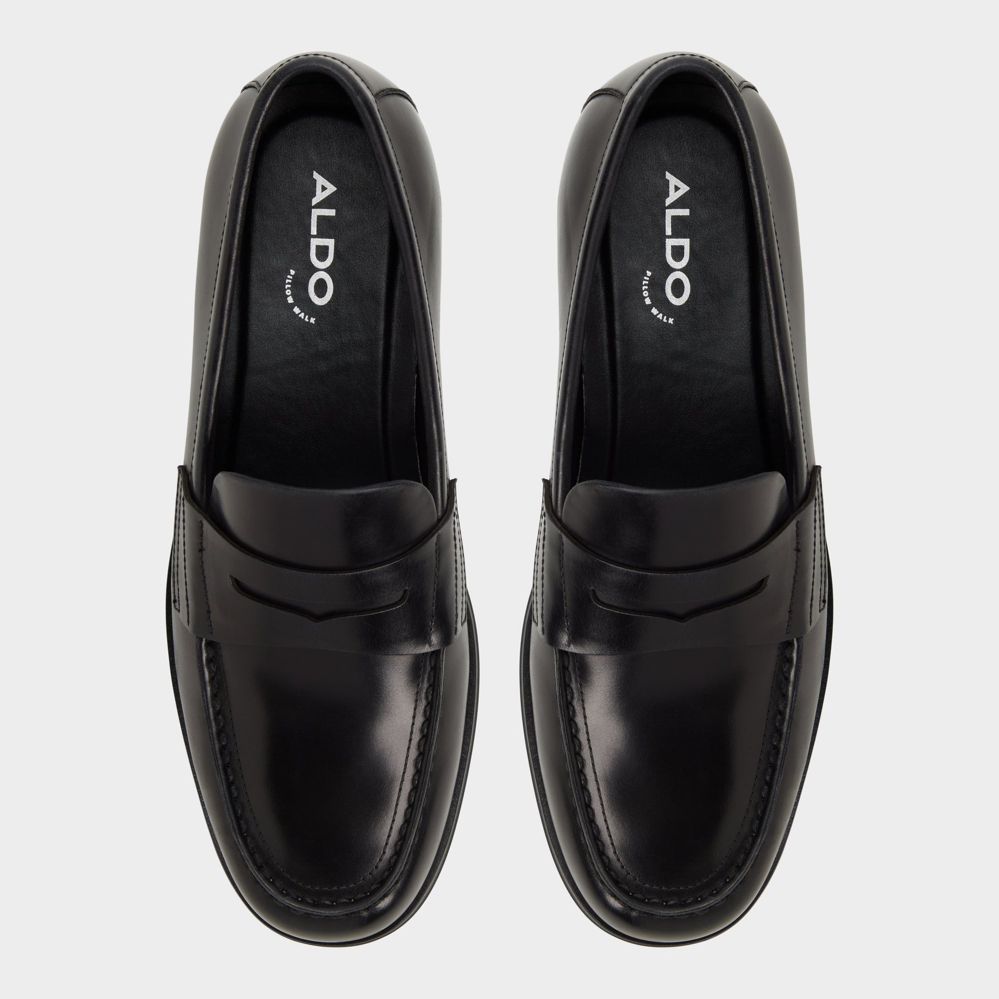 Top-down view of the Black Keifer Loafer