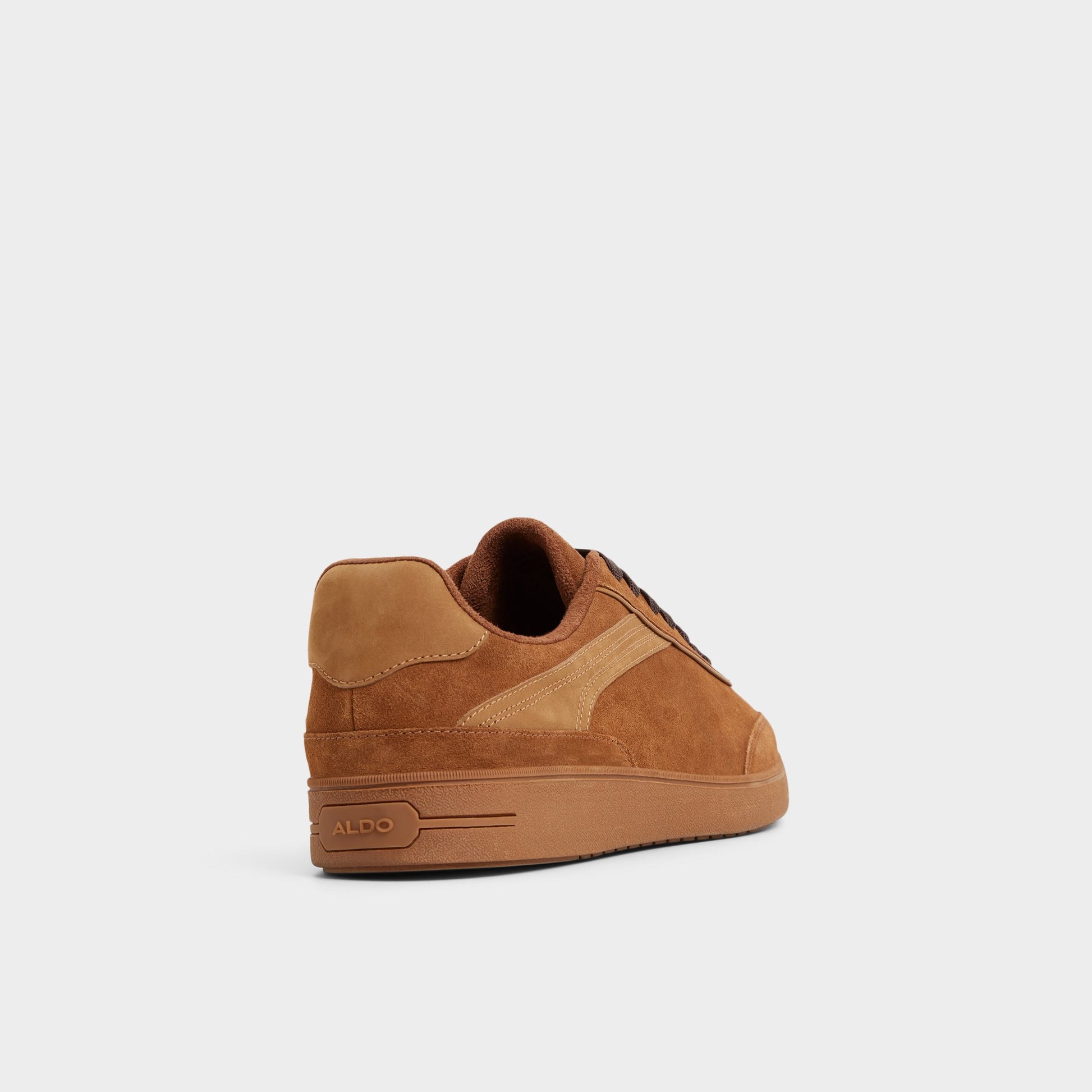 Three-quarter angle of Cognac Cypress Low top sneaker's back side
