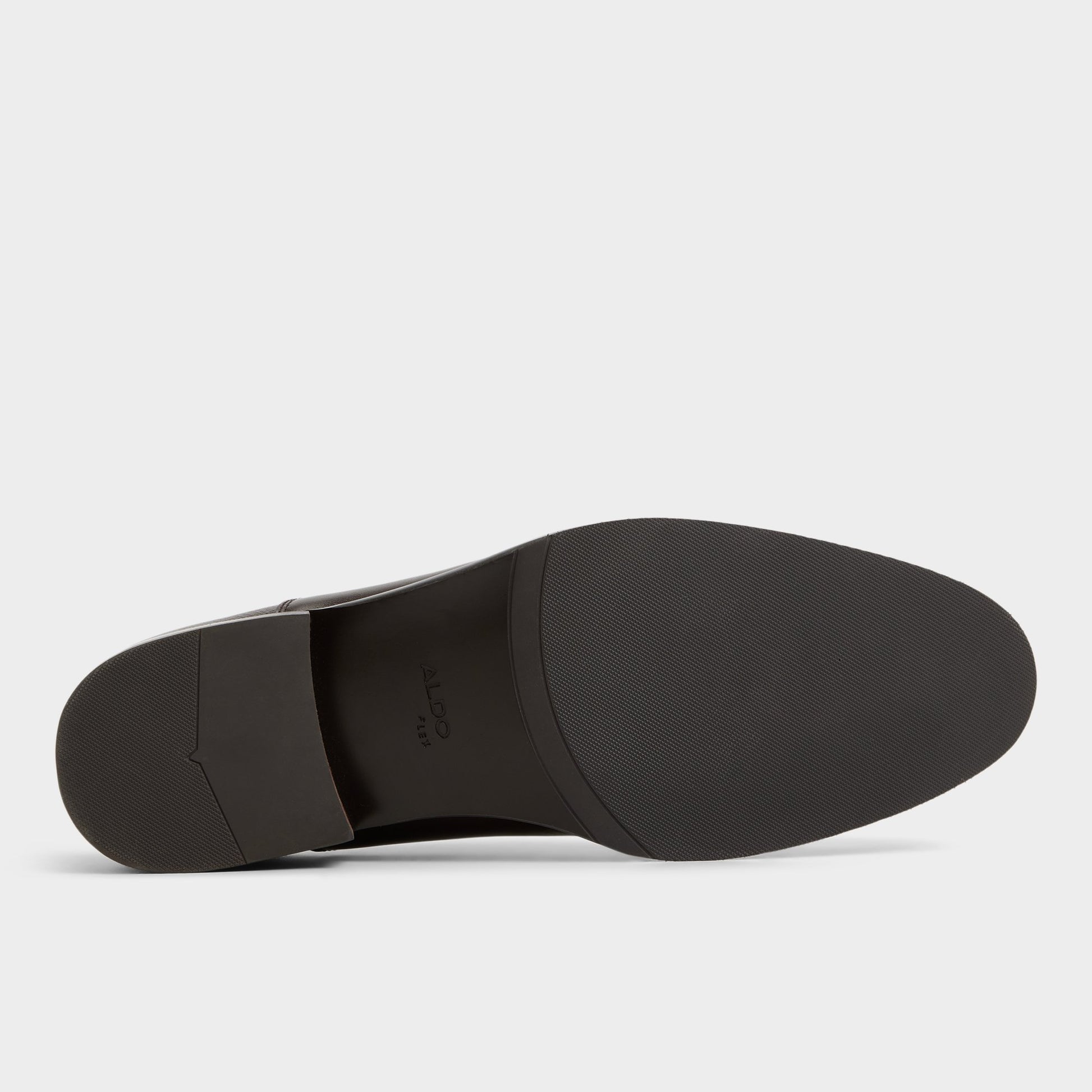 View of Dark Brown Reece Oxford shoe's sole