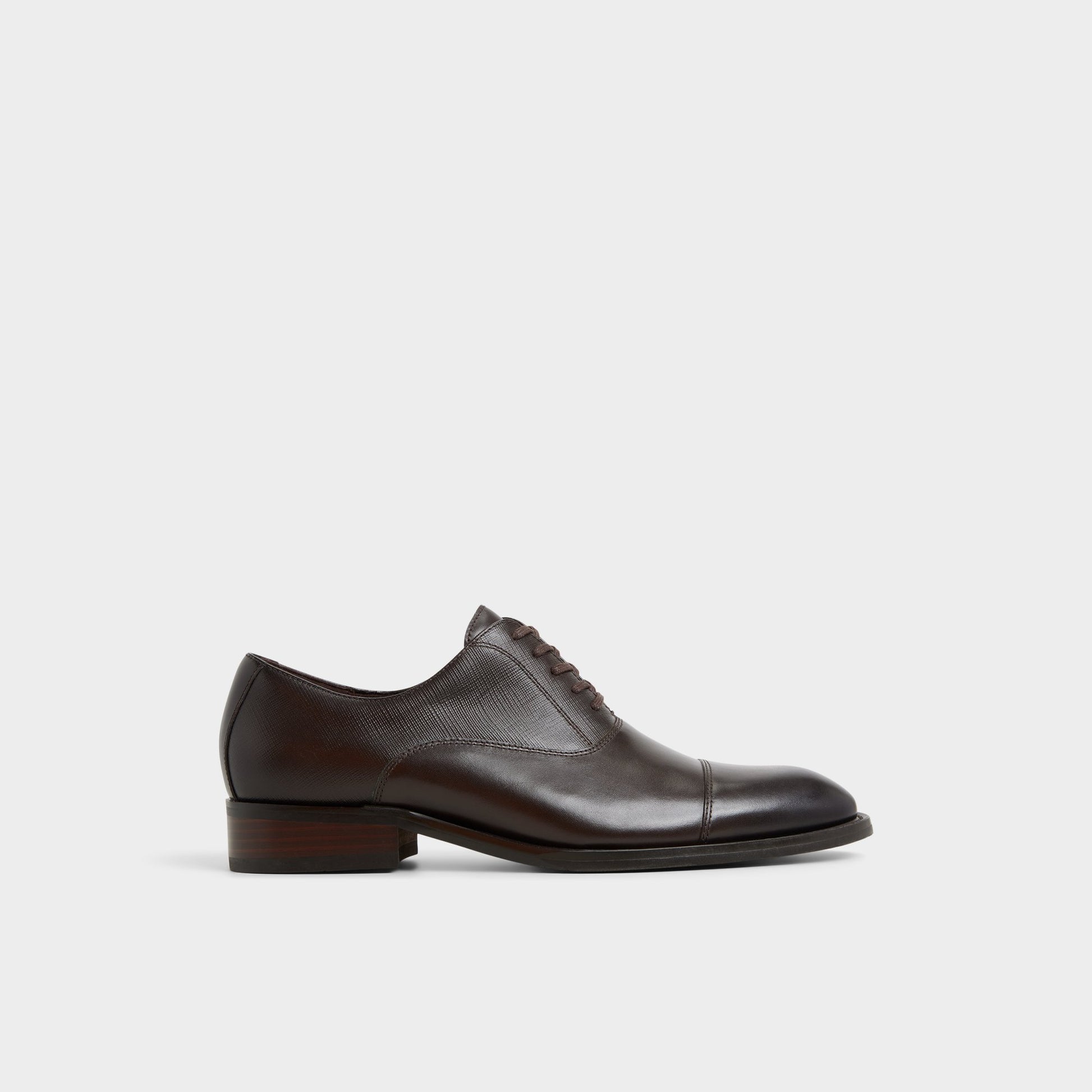 Main View of Dark Brown Reece Oxford shoe for Mens