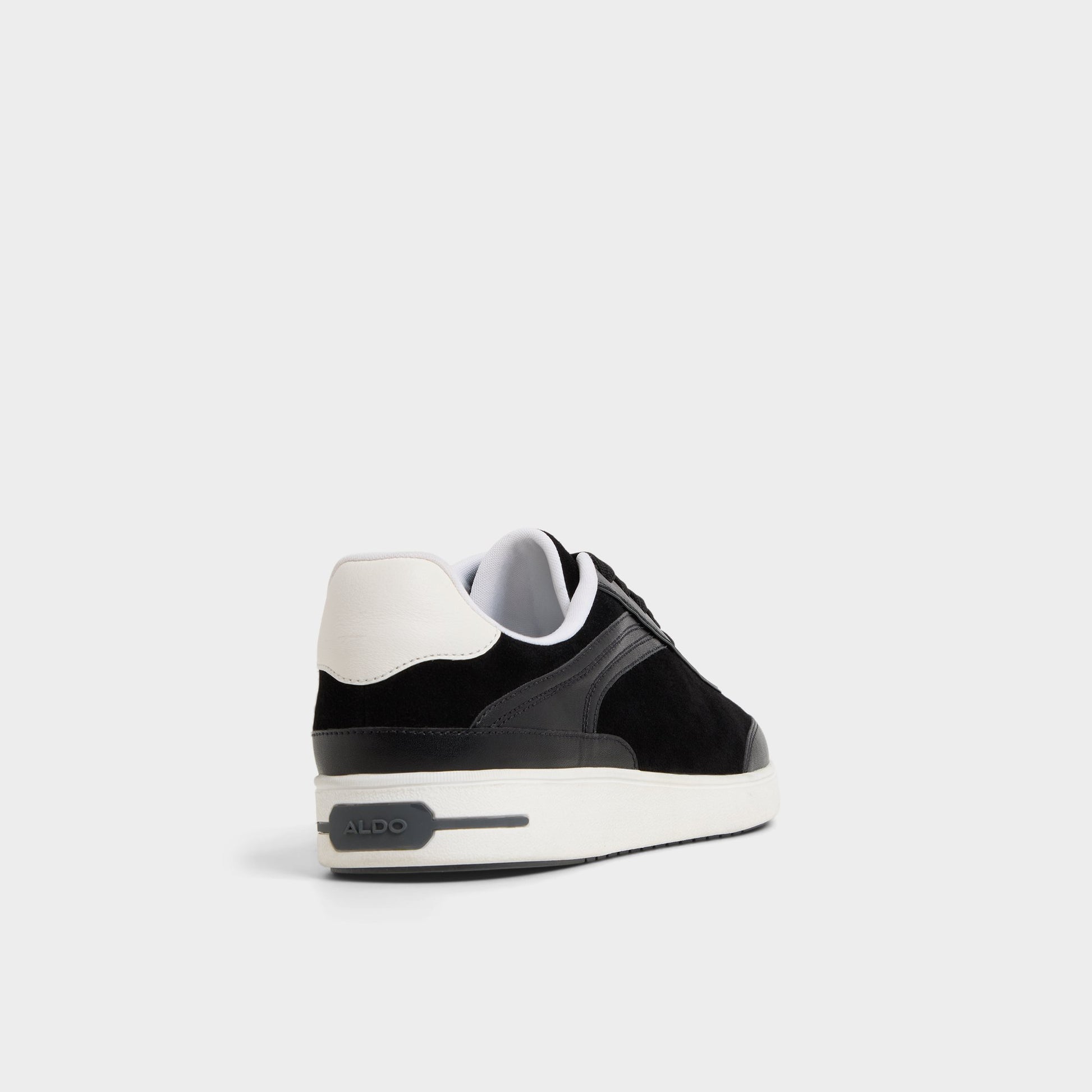 Three-quarter angle of Black Cypress Low top sneaker's back side