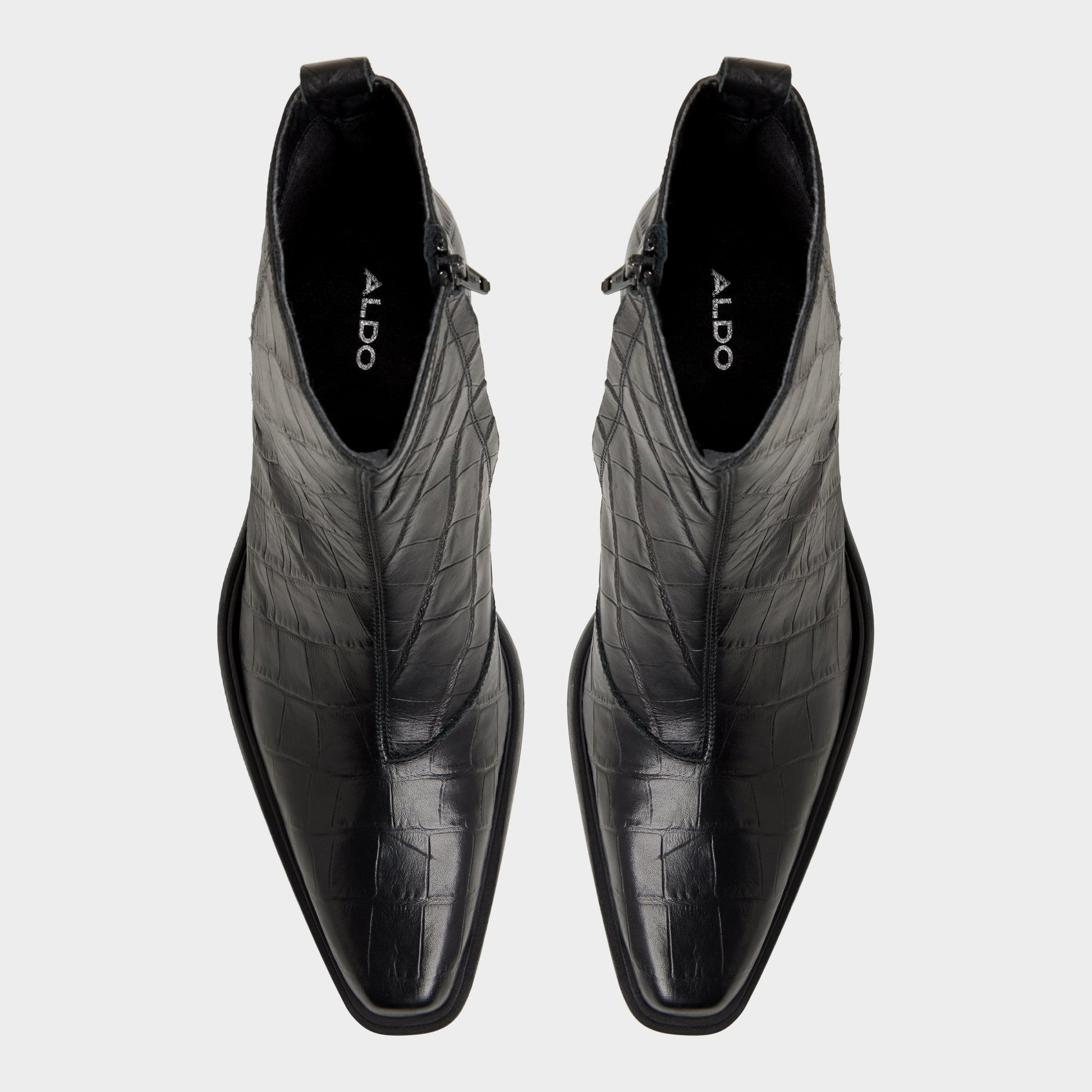 Top-down view of the Other Black Zappa Ankle boot