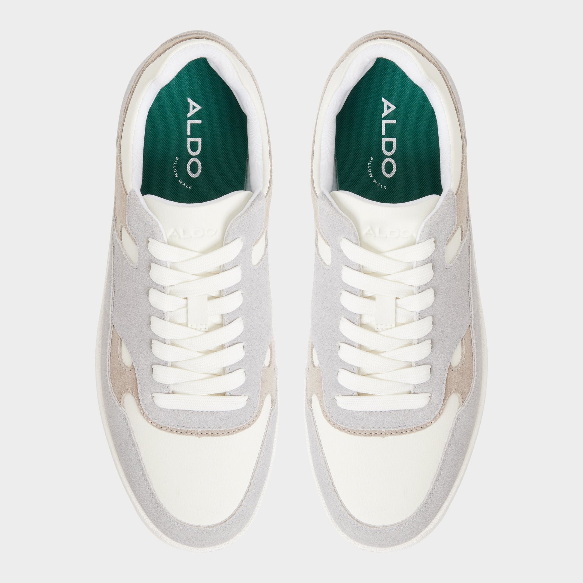 Top-down view of the Grey multi Curtis Low top sneaker