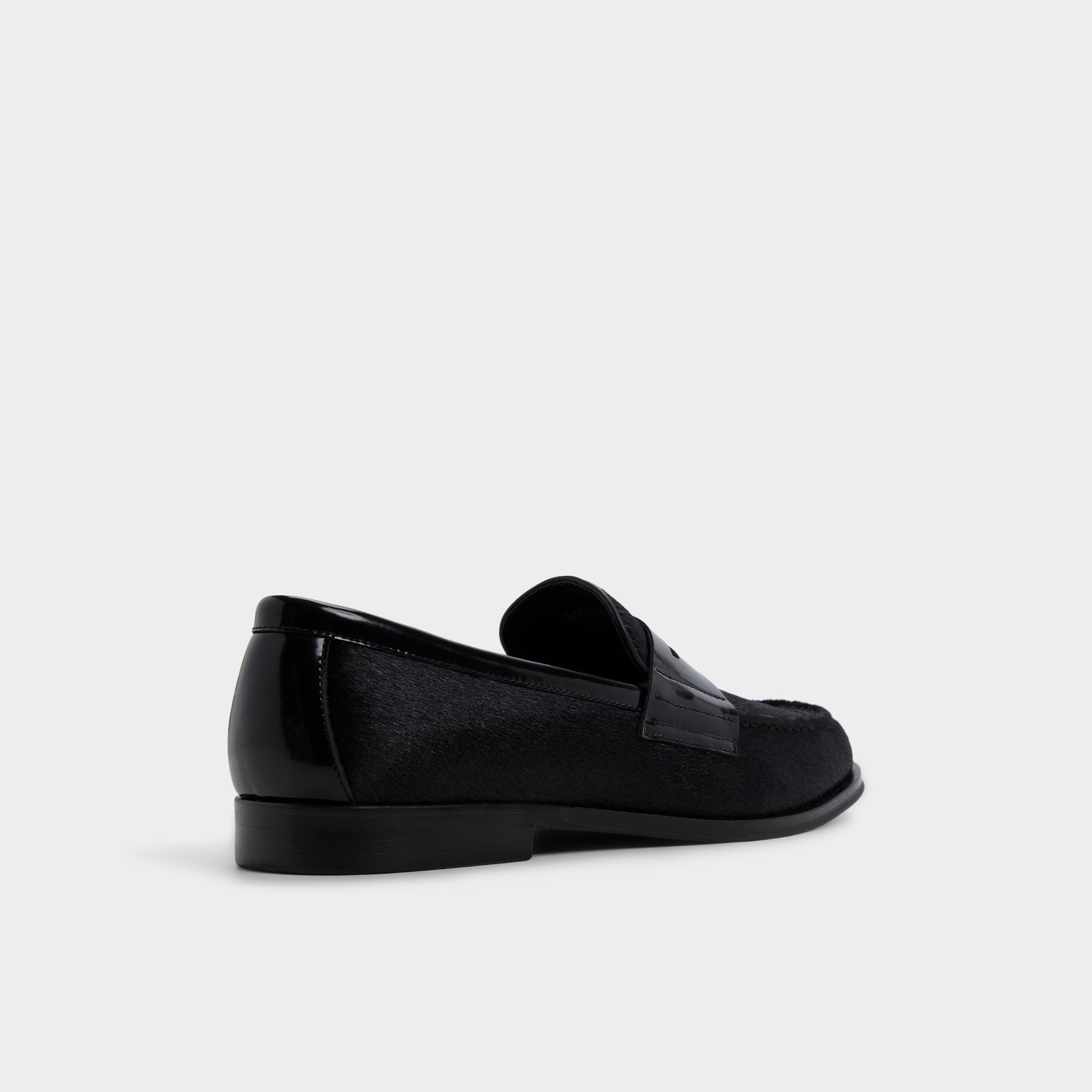 Three-quarter angle of Black Multi Keifer Loafer's back side