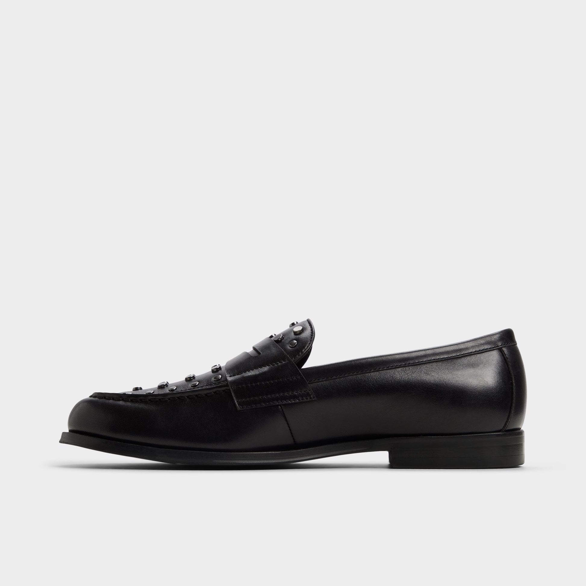 Side view of Black/silver multi Keifer Loafer