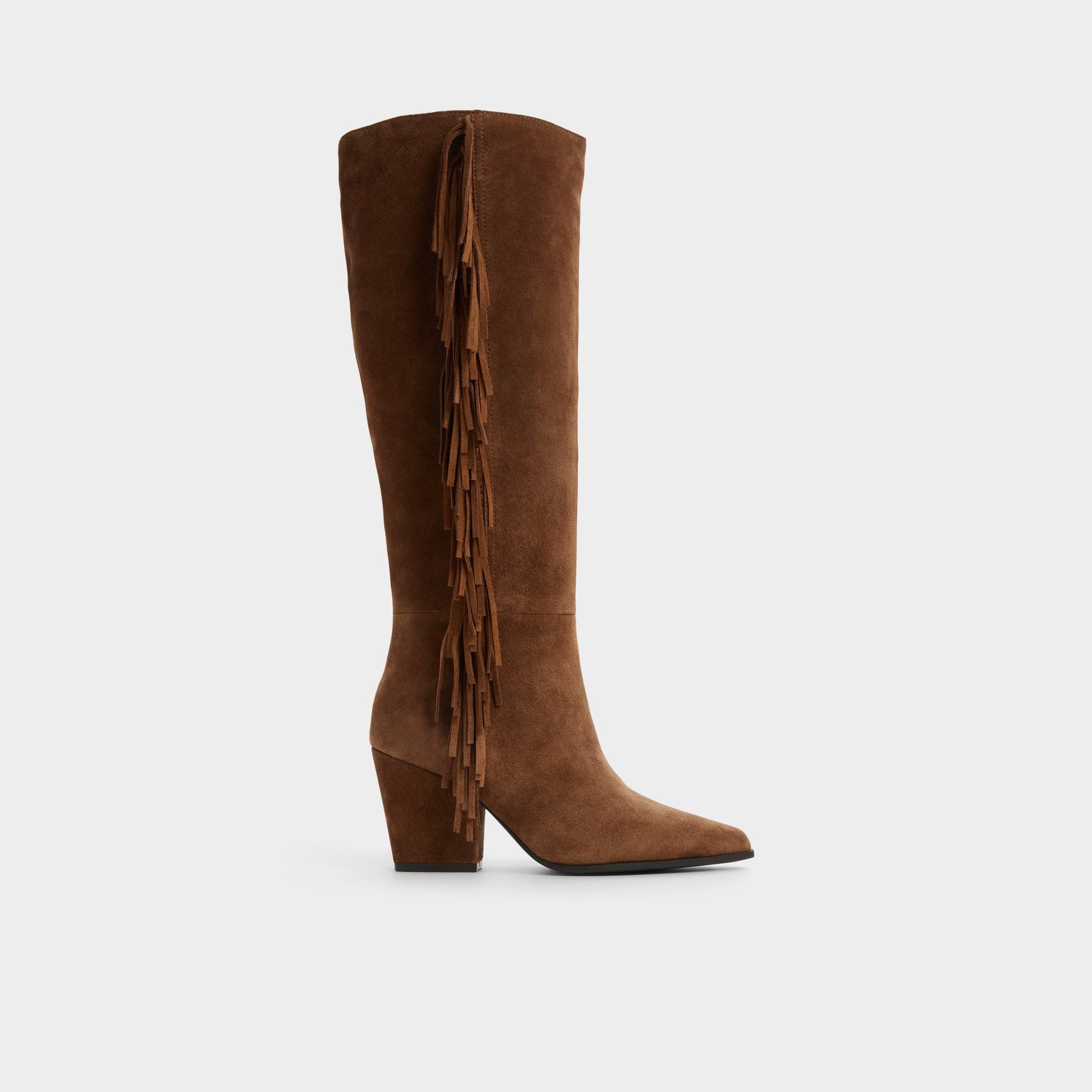 Vue principale de Marron Foncé Kaelya Botte haute pour Femmes
