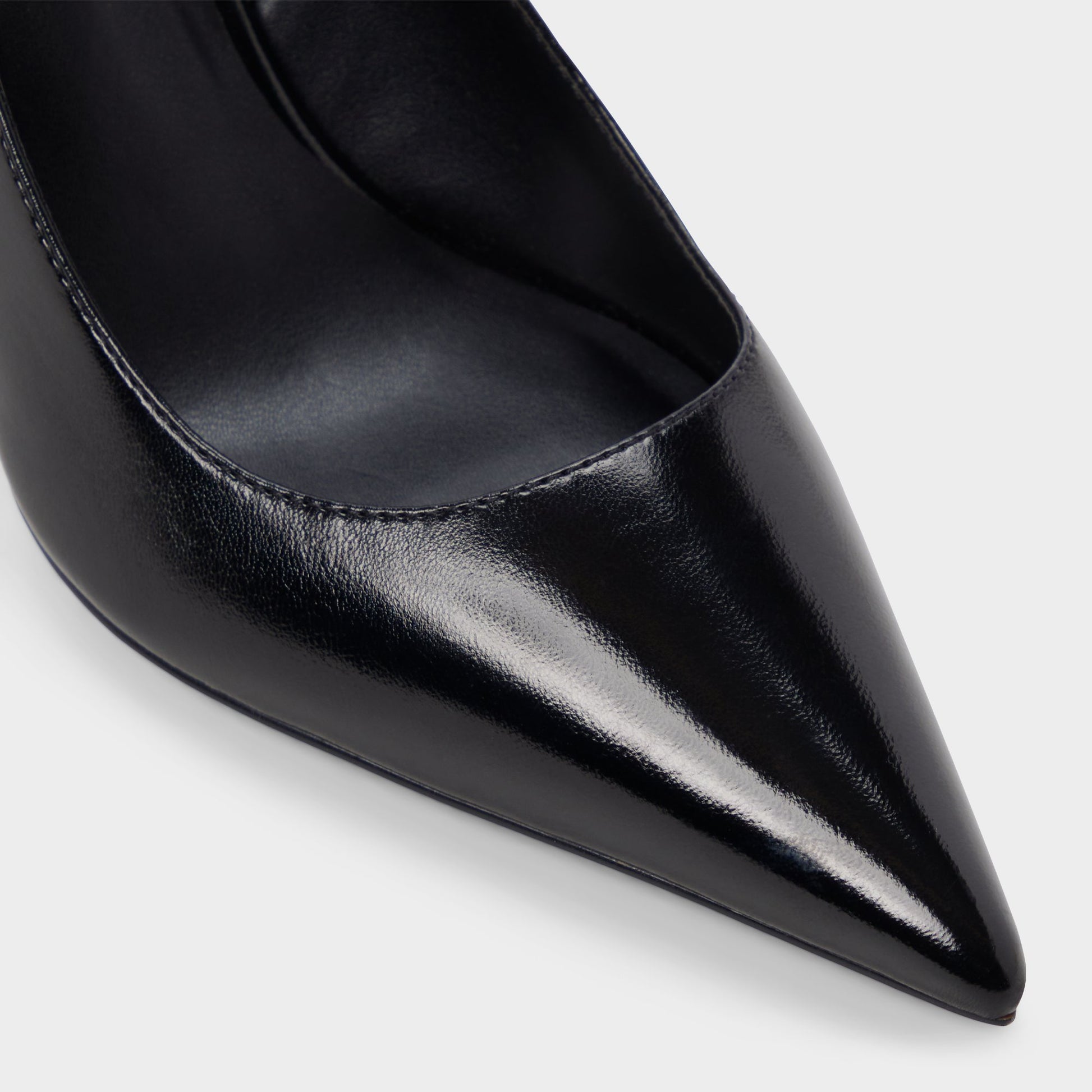 Close-up of the Open black Syliaa Slingback heel
