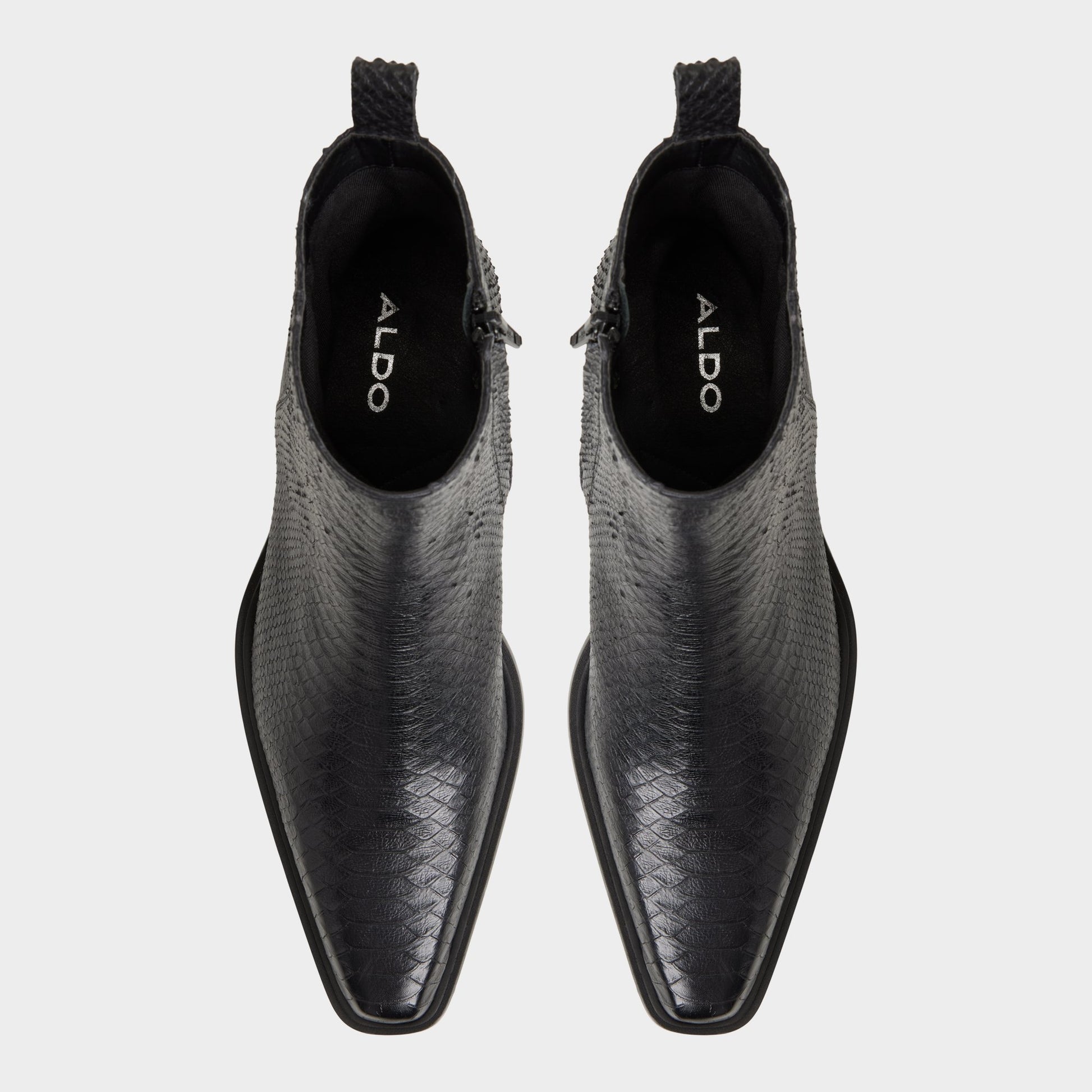 Top-down view of the Other Black Zappa Ankle boot