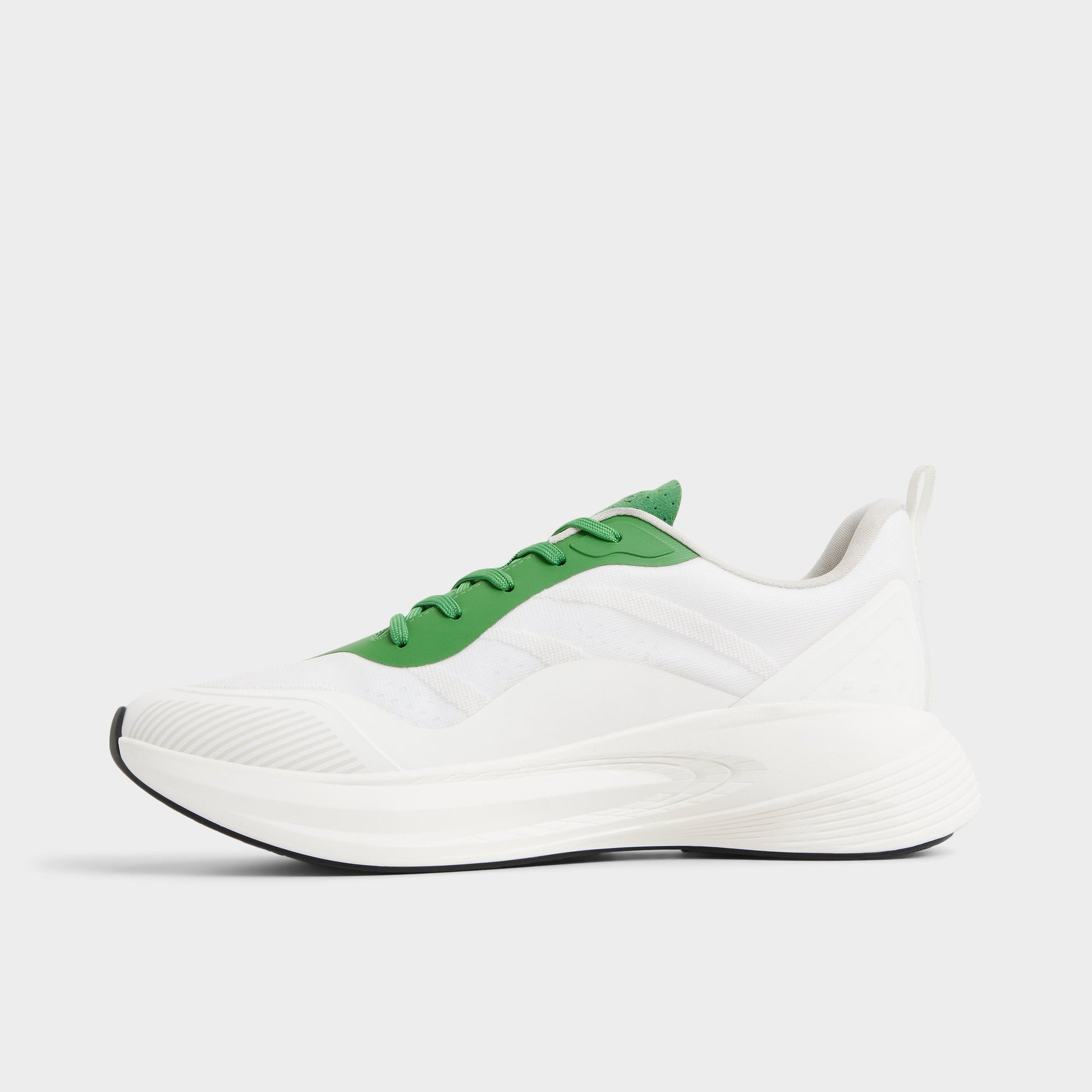 Side view of White combo Pillowsnkr-m Jogger sneaker