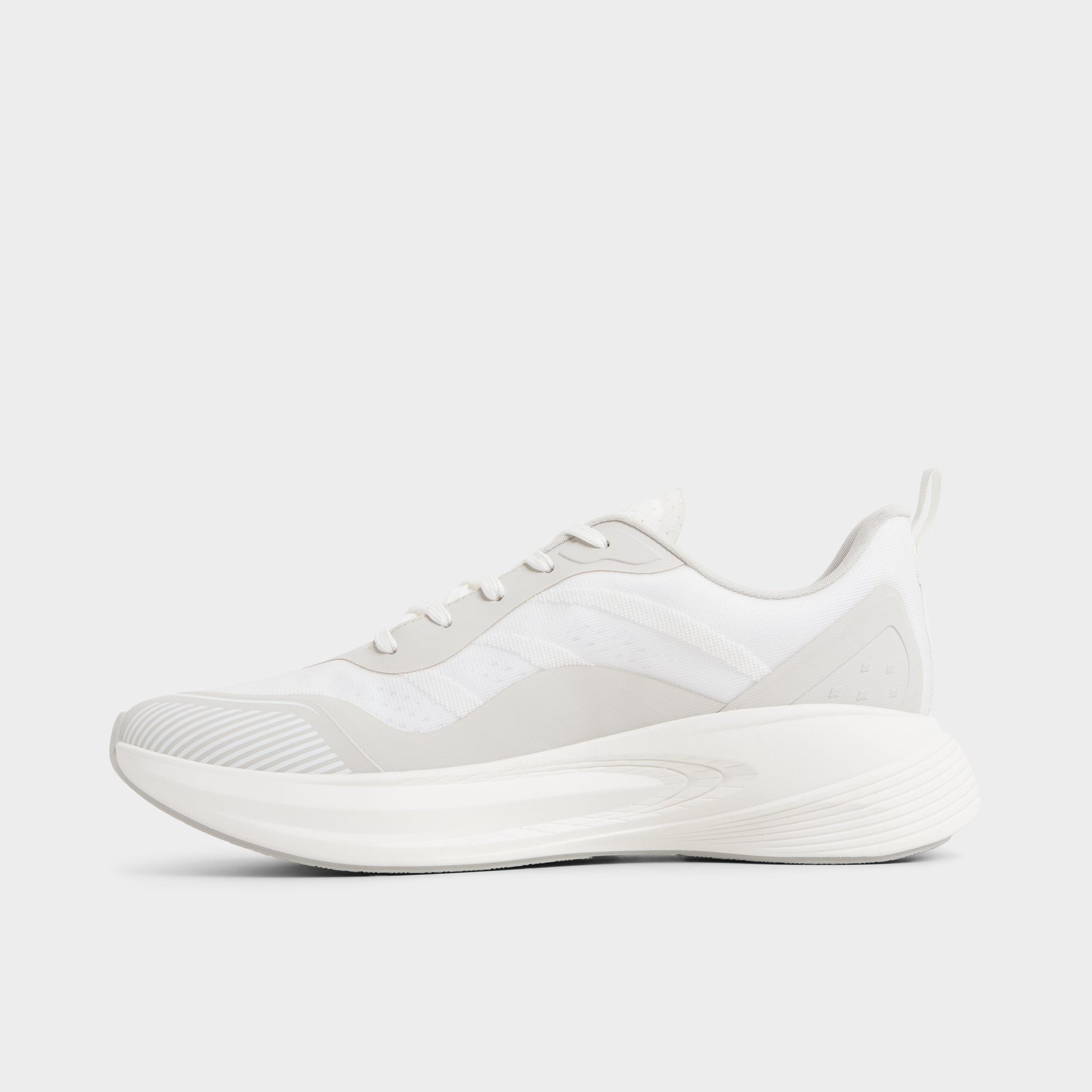 Side view of White Pillowsnkr-m Jogger sneaker