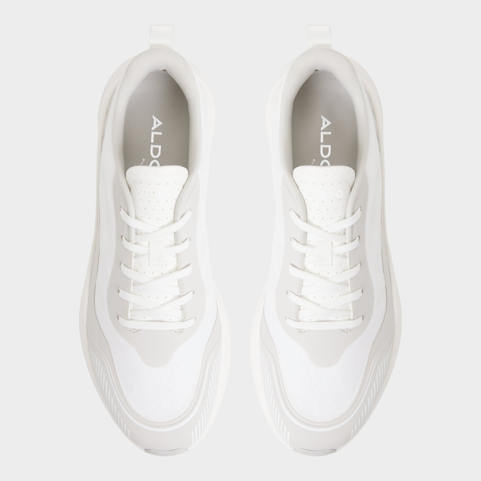 Top-down view of the White Pillowsnkr-m Jogger sneaker