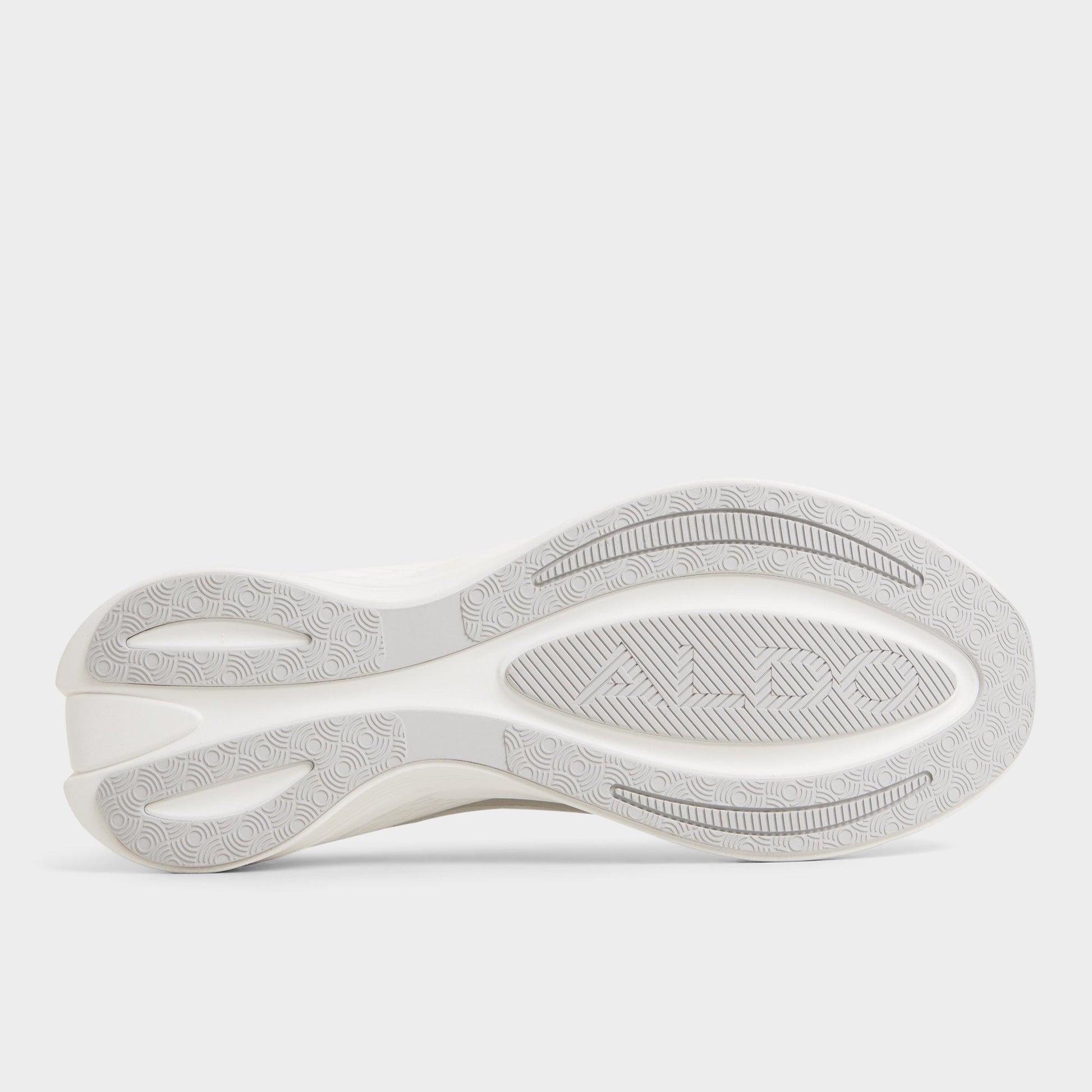 View of White Pillowsnkr-m Jogger sneaker's sole
