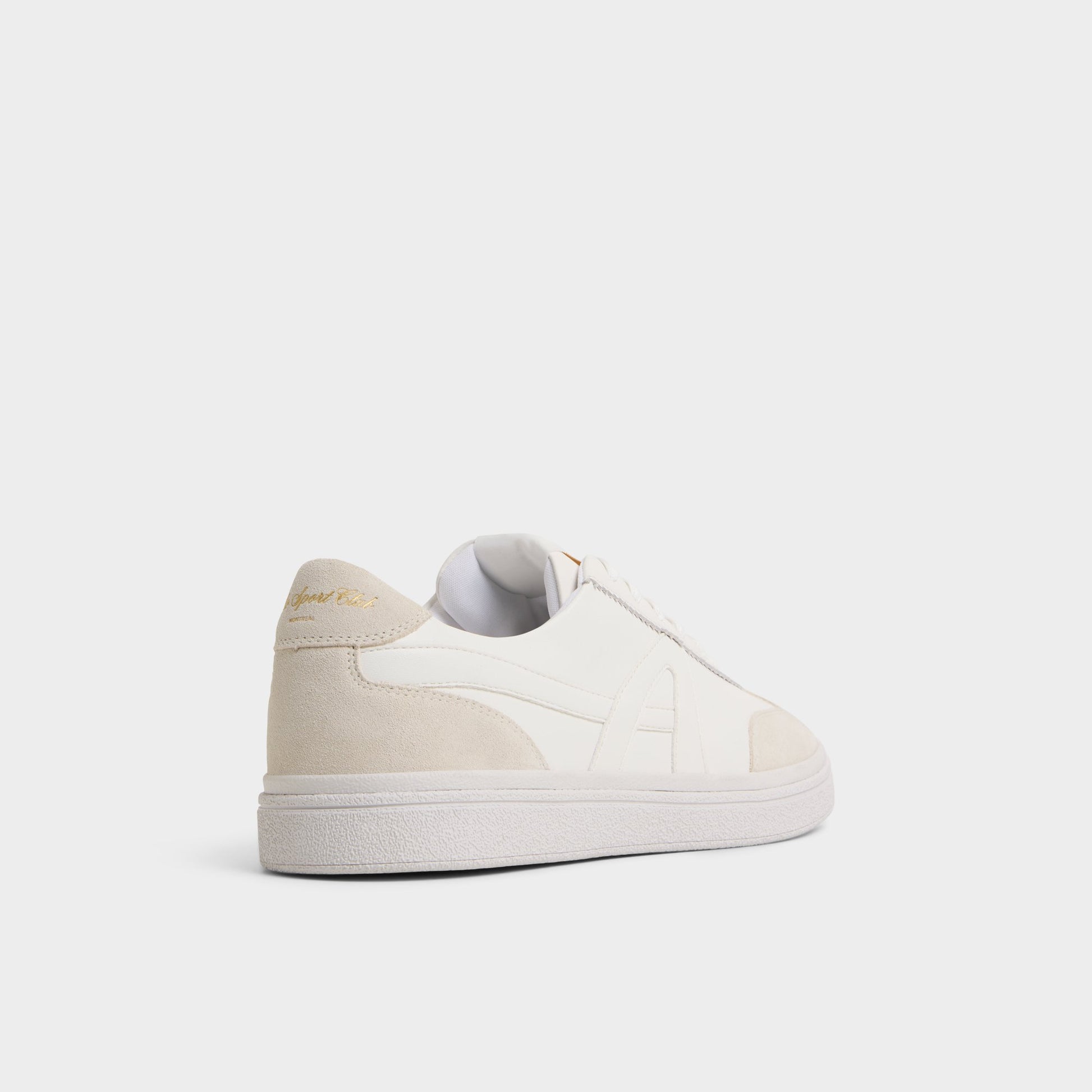 Three-quarter angle of White Clubtrainer Low top sneaker's back side