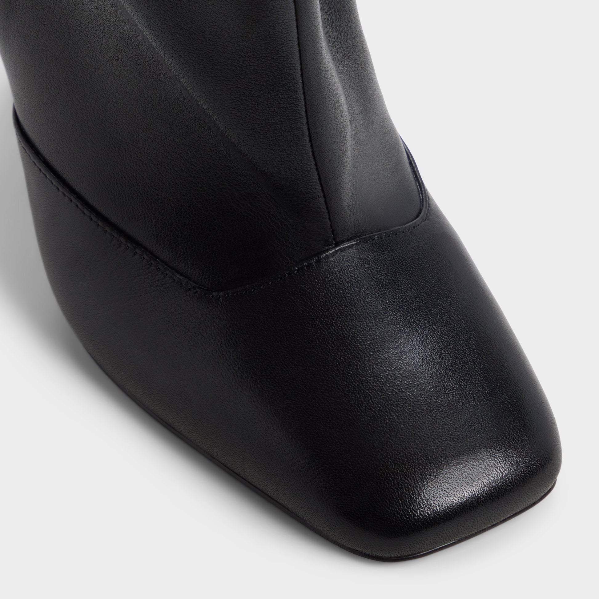 Close-up of the Black Aleena Knee-high boot
