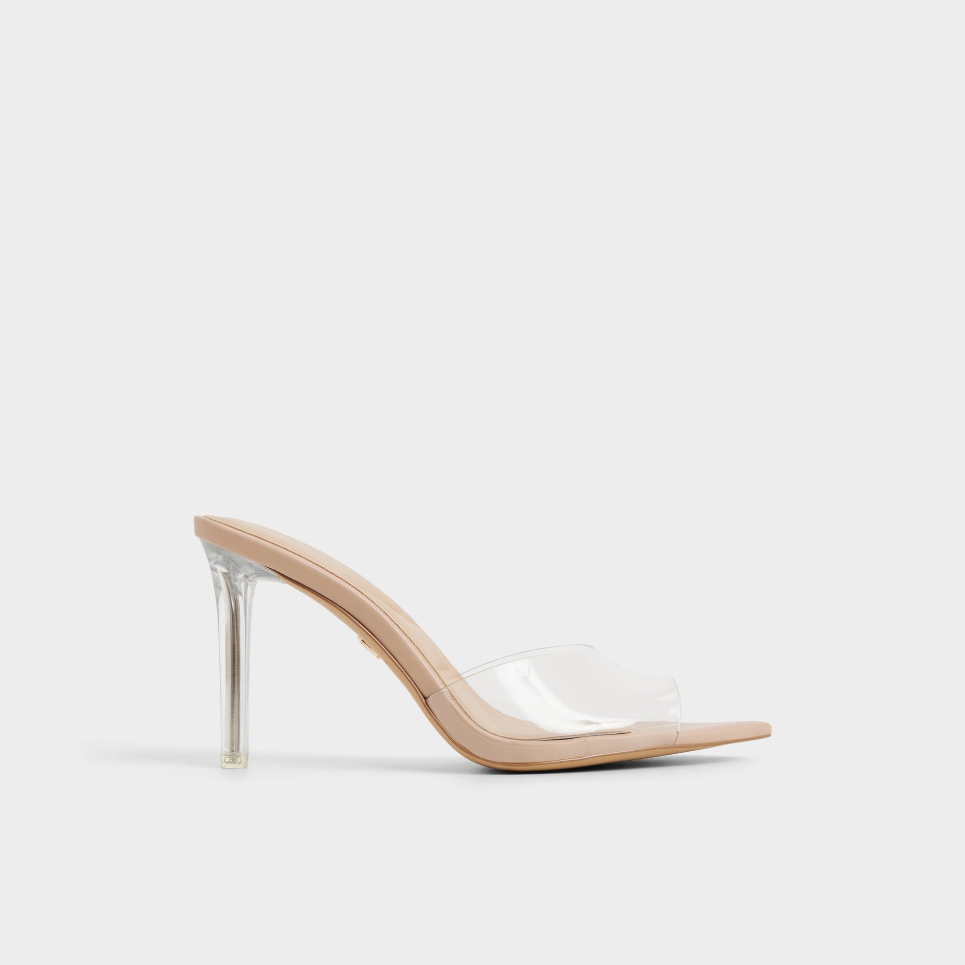 Main View of Beige Anitabrilden Heeled mule for Womens